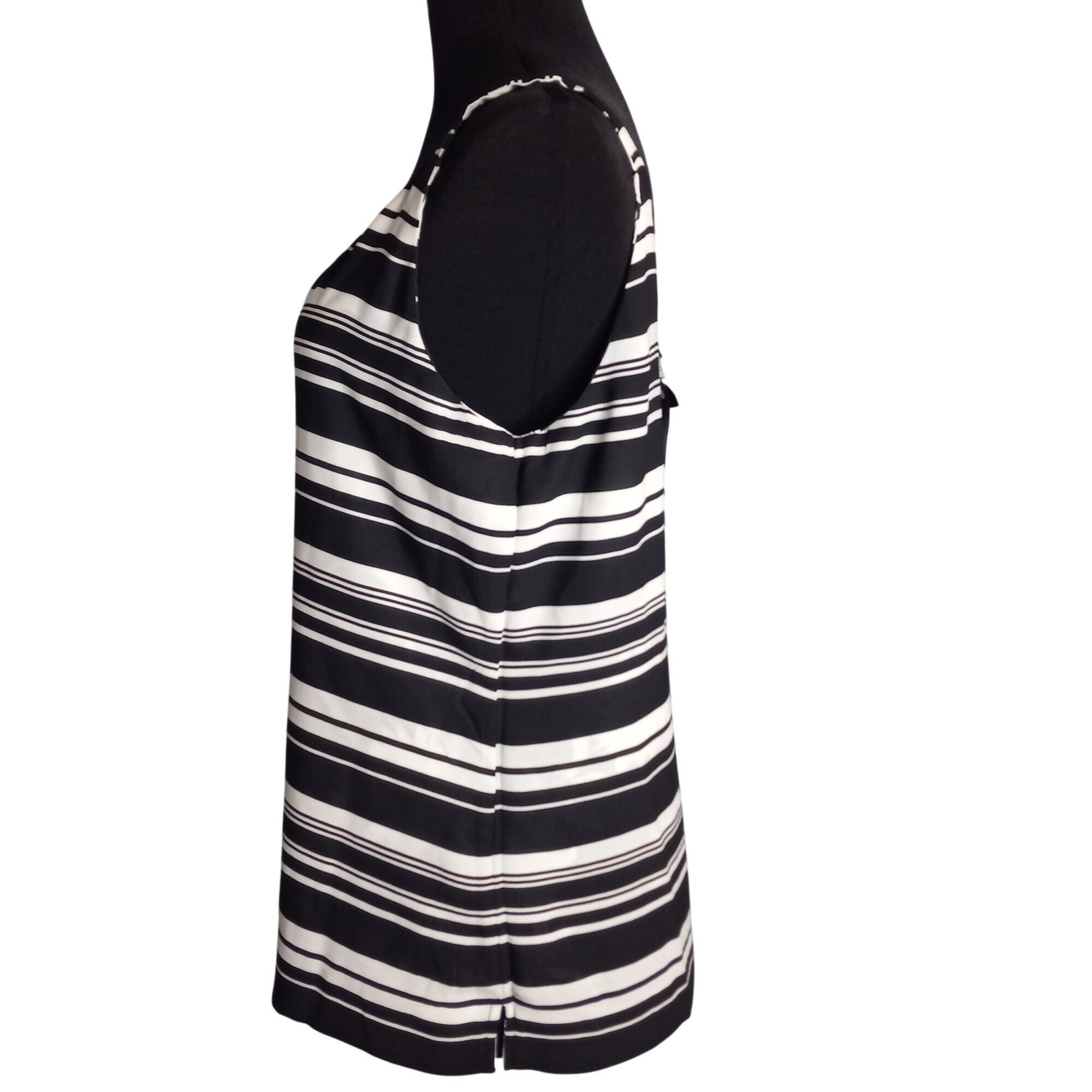 White House Black Market WHBM S Tank Top Reversible Sleeveless Floral Striped Print B Size S / US 4 / IT 40 - 6 Thumbnail