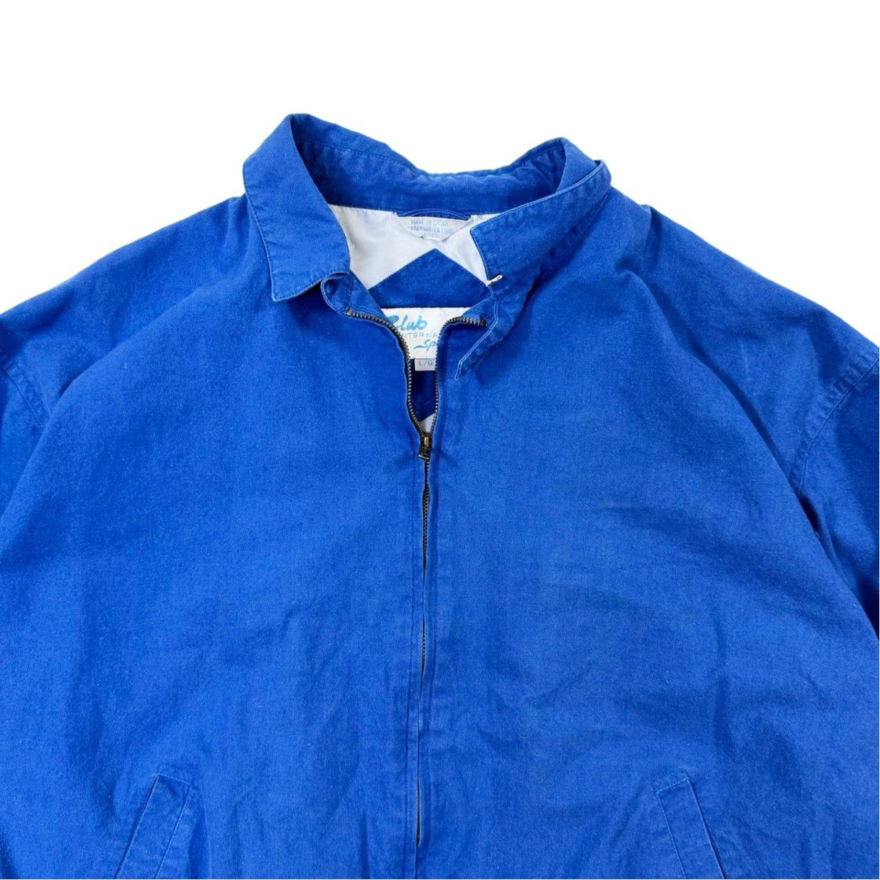 Vintage Vintage 90s Light Blue Zip Up Jacket Size US L / EU 52-54 / 3 - 2 Thumbnail