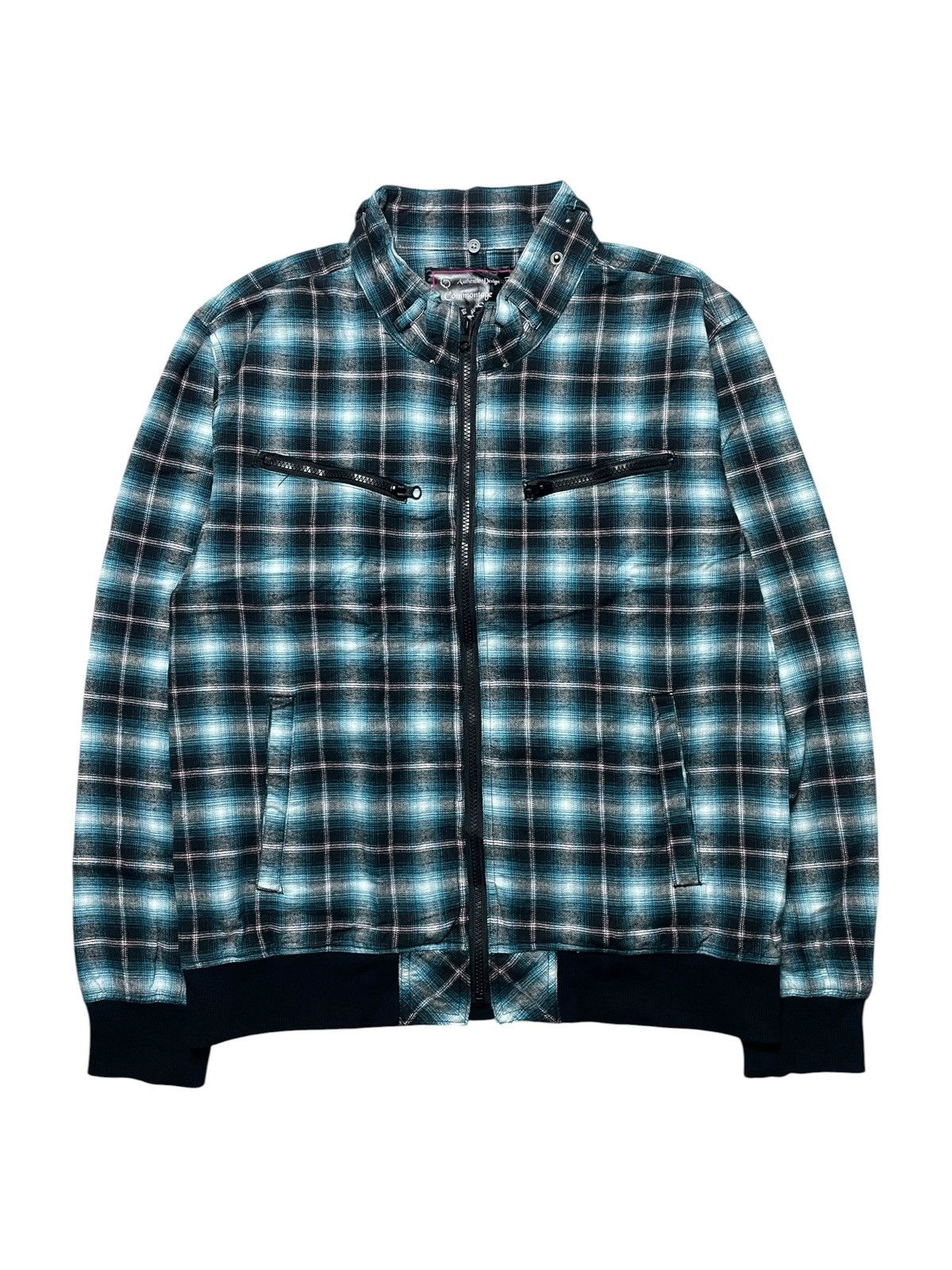 Japanese Brand 2000’s Commontage Standart - Plaid Bikers Style Jacket Size US L / EU 52-54 / 3 - 2 Thumbnail
