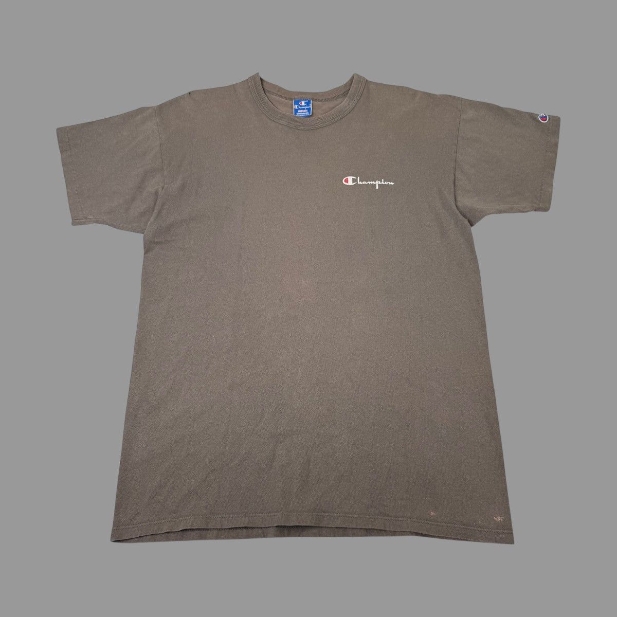 Champion × Vintage Vintage 1990s faded gray champion tshirt Size US XL / EU 56 / 4 - 1 Thumbnail