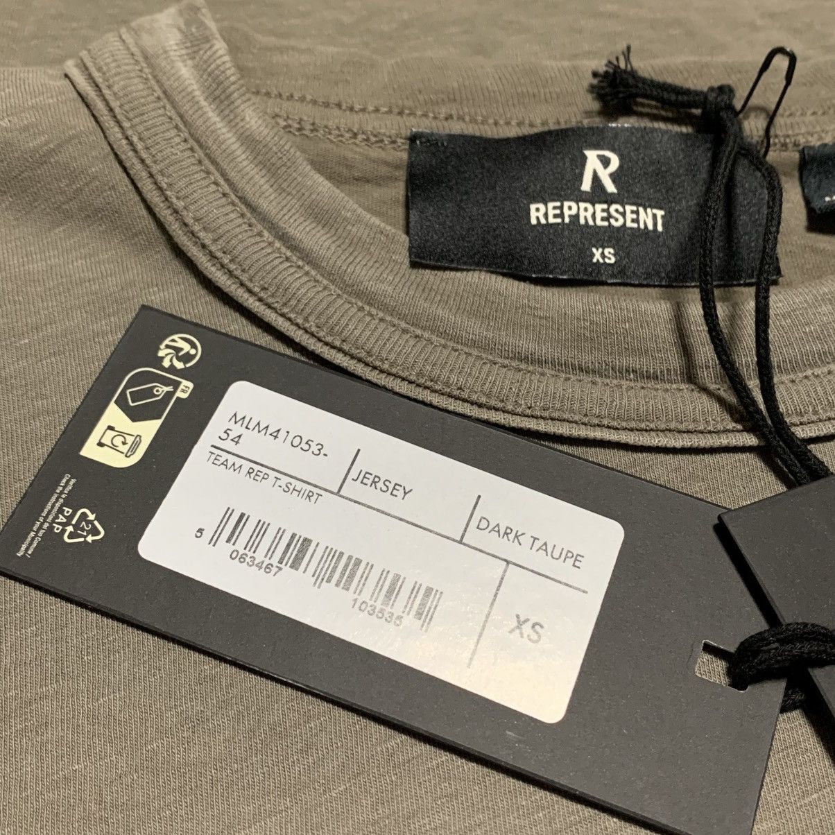 Represent Clo. Represent XS Team Rep Dark Taupe Tee Size US XS / EU 42 / 0 - 5 Thumbnail