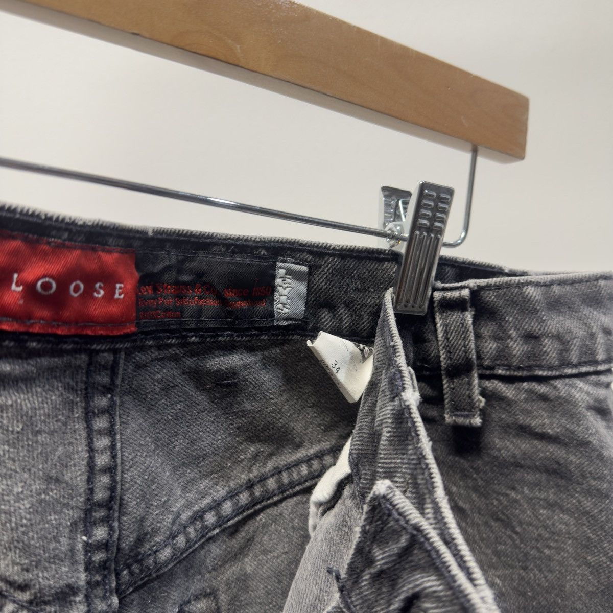 Levi's Levi’s Silvertab Faded Black Loose Baggy Shorts ERD Grunge Size US 34 / EU 50 - 6 Thumbnail