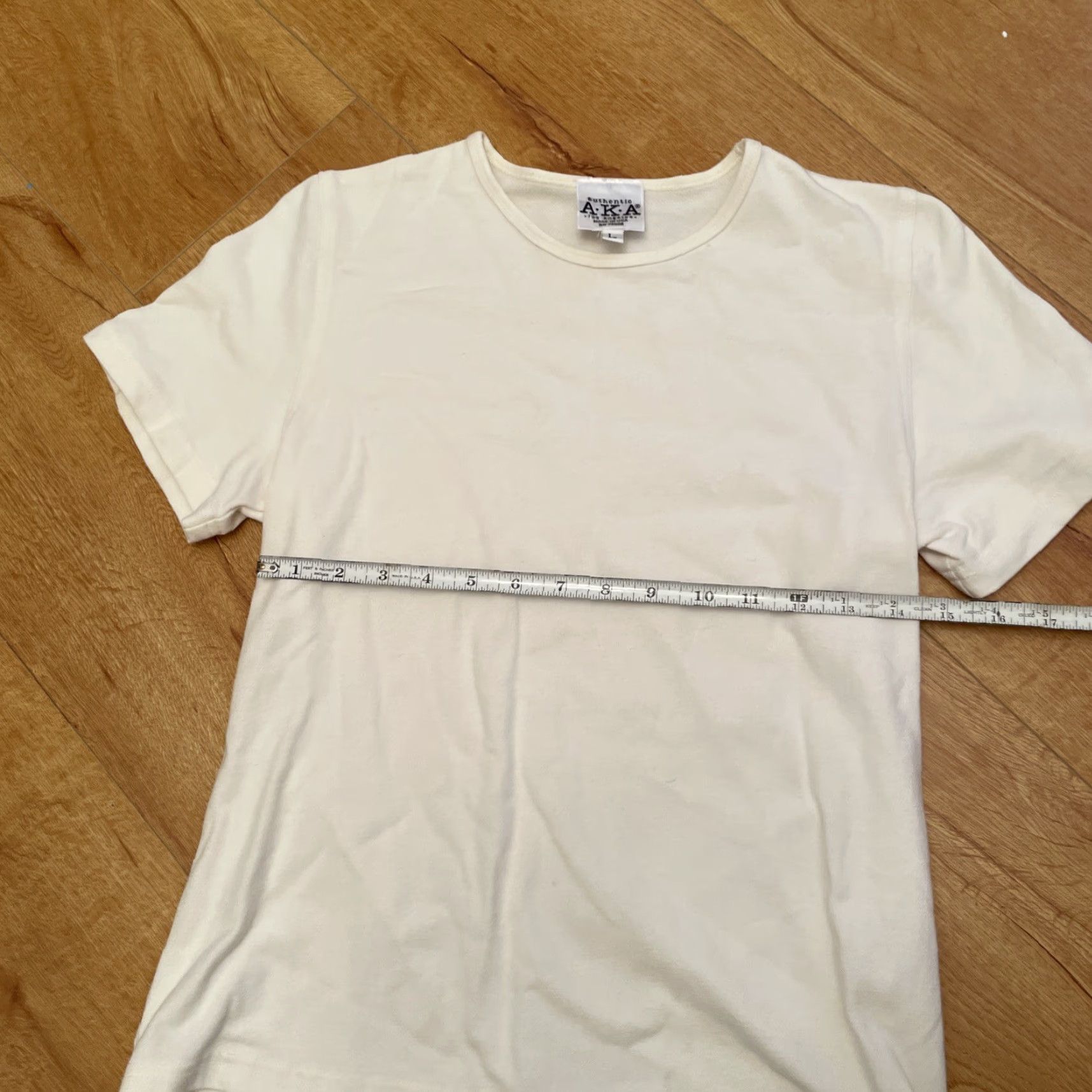 Vintage VINTAGE Authentic AKA Womens Top L Cotton Knit Short Sleeve Cream Boho T-Shirt Size L / US 10 / IT 46 - 4 Thumbnail