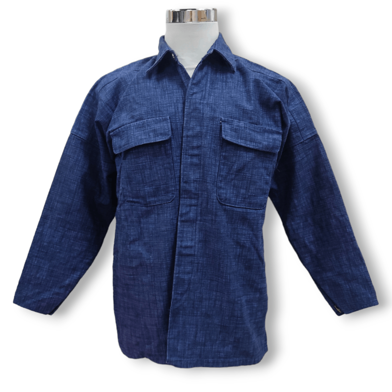 Vintage Japanese Buttons Up Indigo Denim Workers Jacket