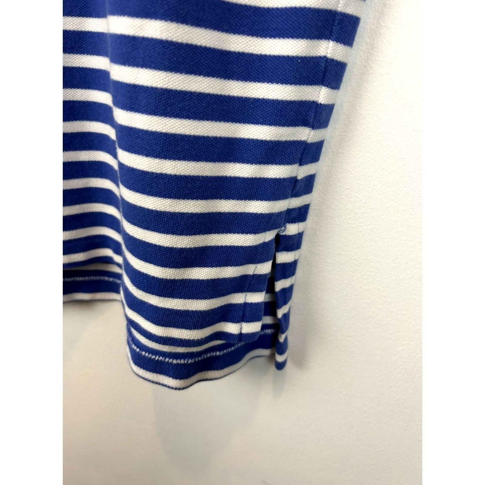 Polo Ralph Lauren Polo Ralph Lauren Polo Shirt Men XL Logo Golf Cotton Stripe BluePreppy Nautical Shirt Short Sleeve Collared Blue White Classic Logo Men XL Size US XL / EU 56 / 4 - 7 Thumbnail