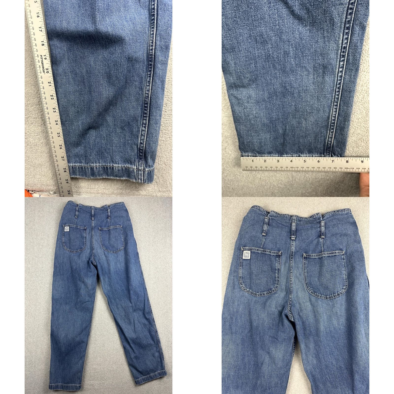 Polo Ralph Lauren Polo Ralph Lauren Jeans Womens 25R Blue High Rise Pleated Relaxed Tapered Denim Size 42" / US 20 - 8 Thumbnail