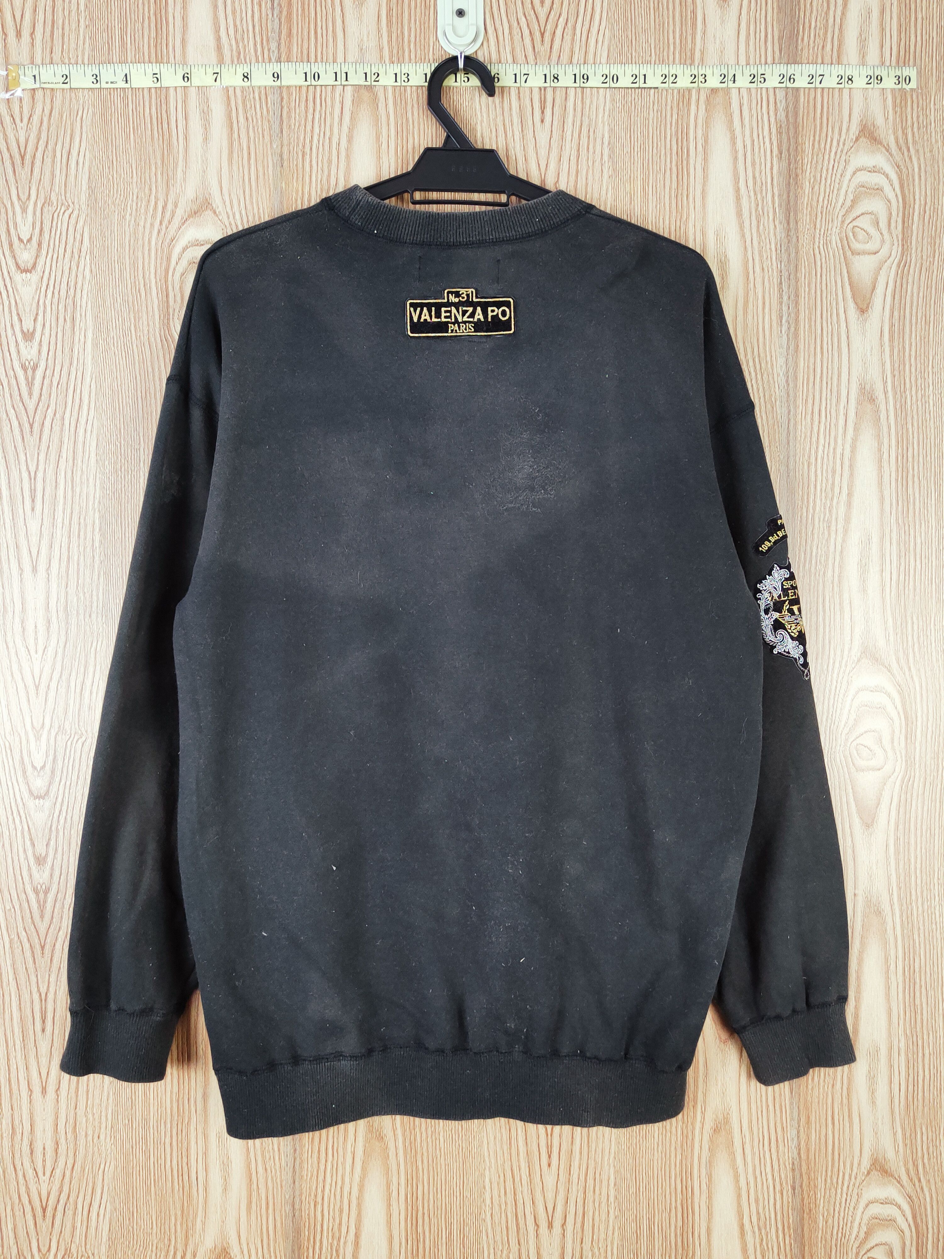Japanese Brand × Vintage Rare 💥 ValenzaPo Black Sweatshirts Size US L / EU 52-54 / 3 - 8 Thumbnail