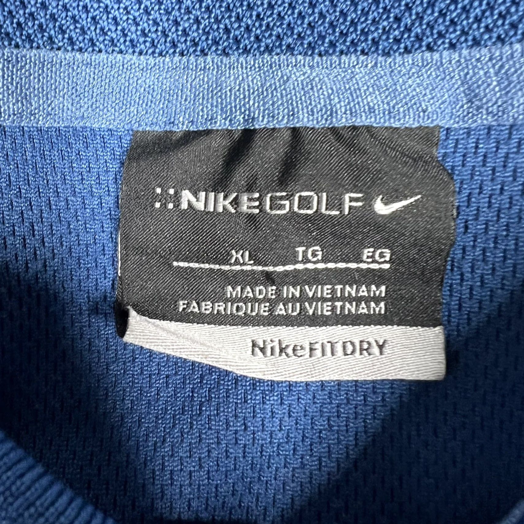 Nike Nike Golf Polo Shirt Mens XL Blue Dri-Fit Short Sleeve Size US XL / EU 56 / 4 - 5 Thumbnail