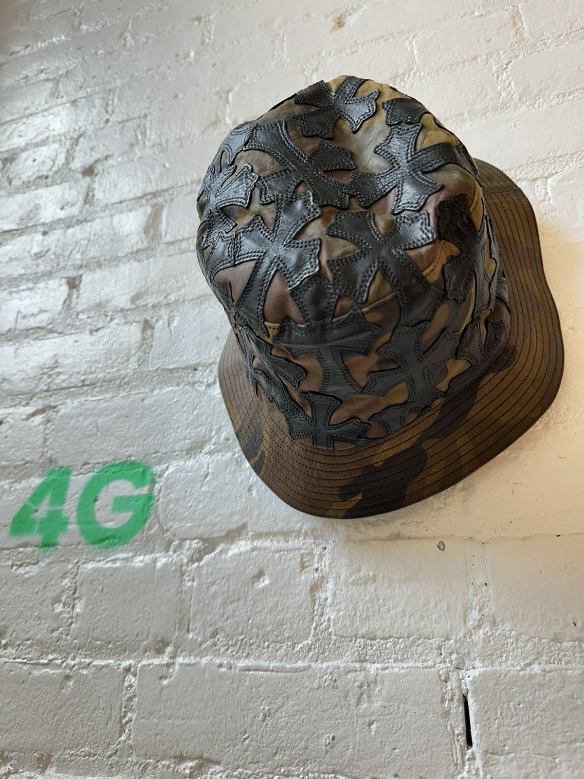 Chrome Hearts CHROME HEARTS CAMO CROSS PATCH BUCKET HAT Size ONE SIZE - 3 Thumbnail