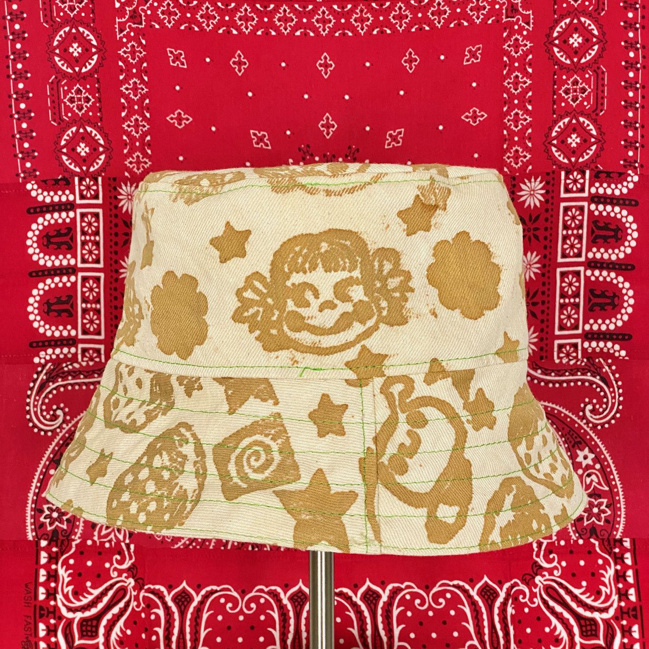 Poche Studio POCHE STUDIO X MISA PEKO HANDMADE REVERSIBLE BUCKET HAT Size ONE SIZE - 4 Thumbnail