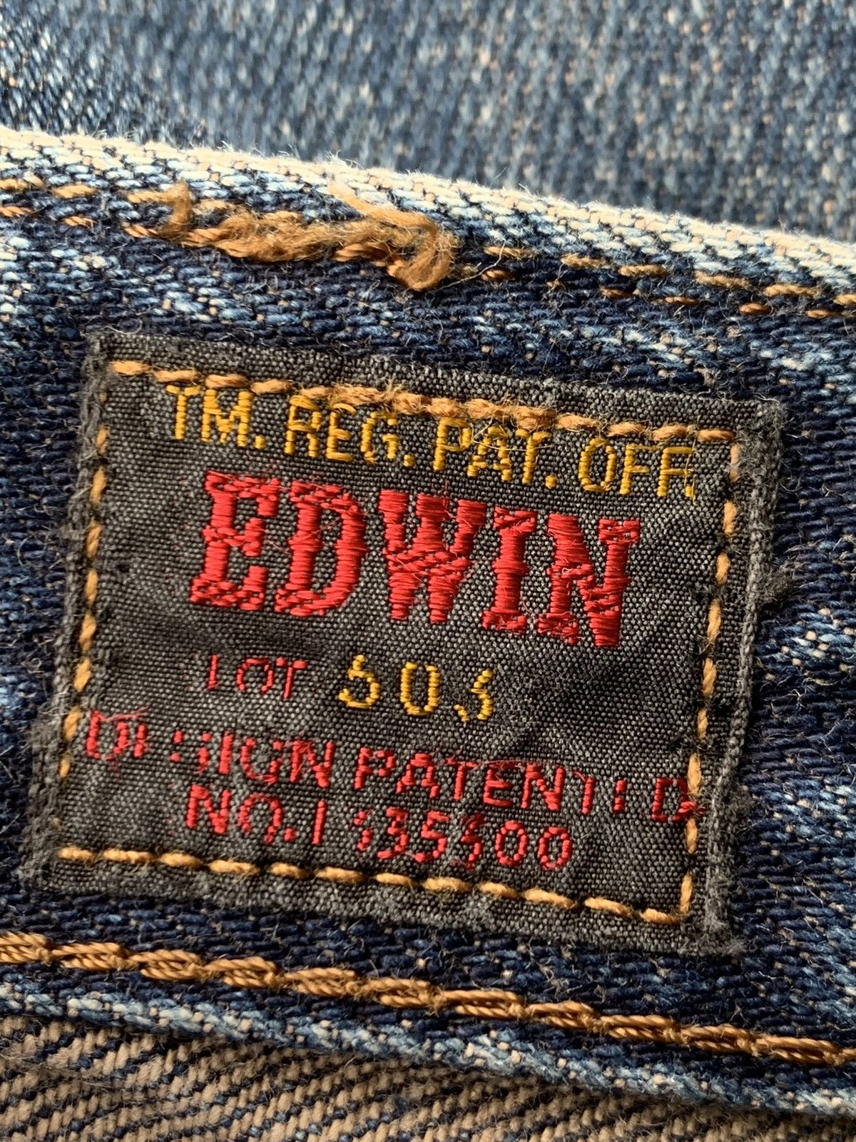 Edwin Distressed Edwin 503 blue faded. Size US 31 - 10 Thumbnail