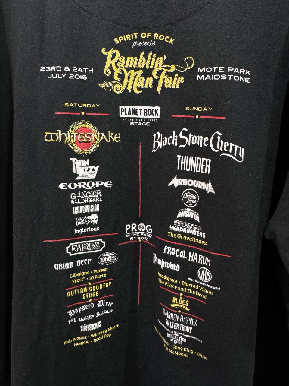 Band Tees Ramblin' Man Fair Mote Park 2016 T-Shirt Size 3XL Size US XXL / EU 58 / 5 - 14 Thumbnail