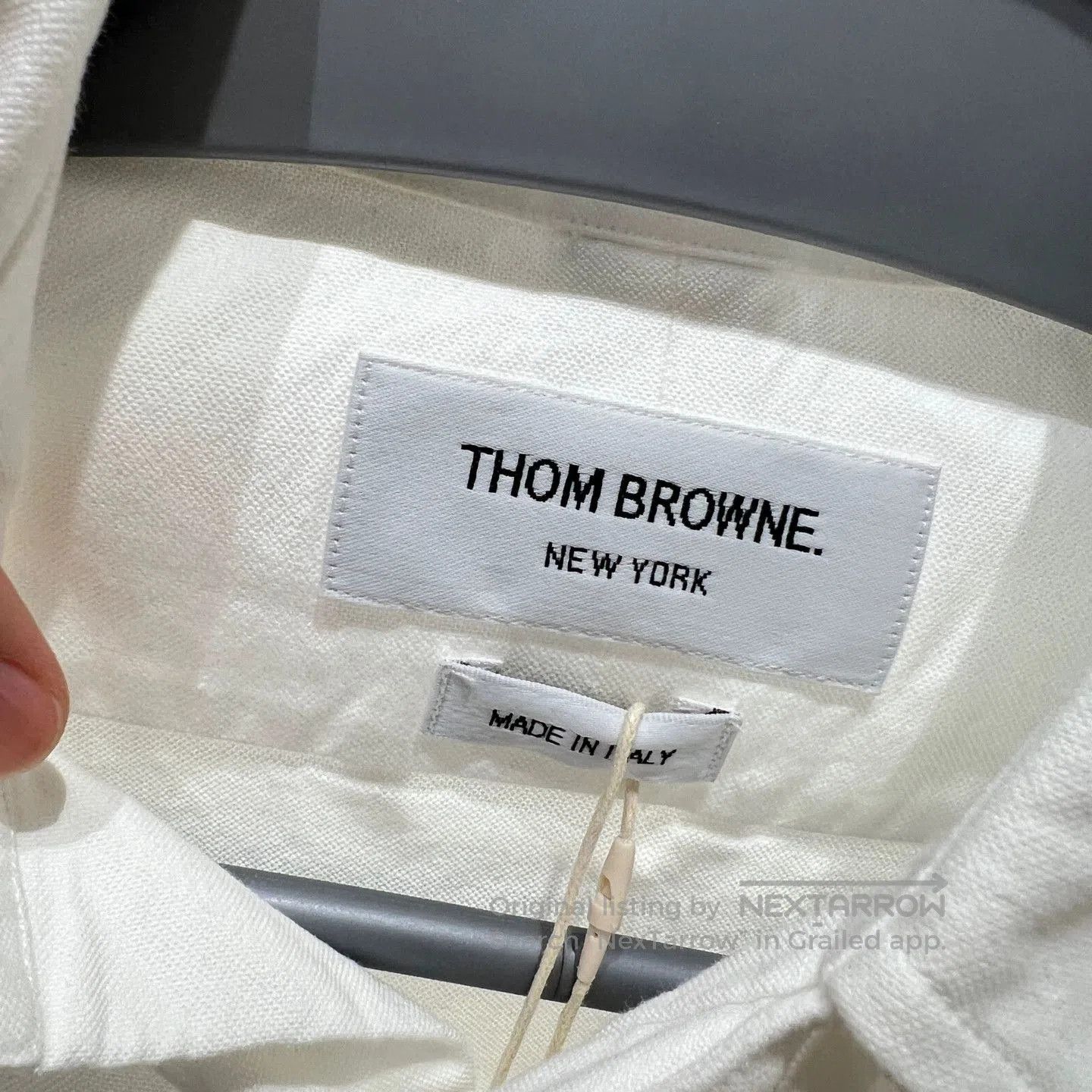 Thom Browne THOM BROWNE White 4-Bar Sleeve Shirt. Size US S / EU 44-46 / 1 - 3 Thumbnail