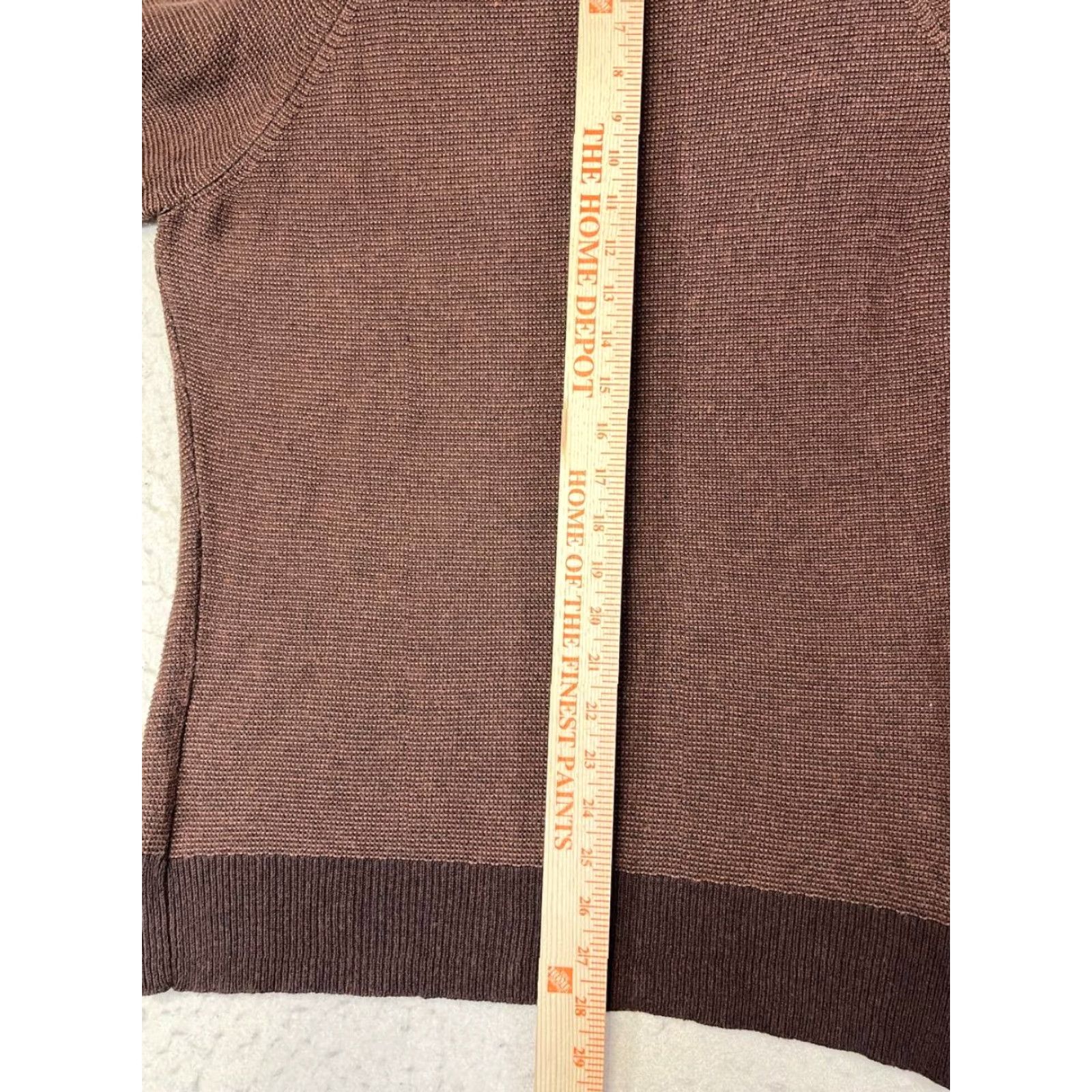 J.Crew Johnston & Murphy Sweater Contrast Brown Pullover Knit Textured Preppy Size L Size US L / EU 52-54 / 3 - 3 Thumbnail