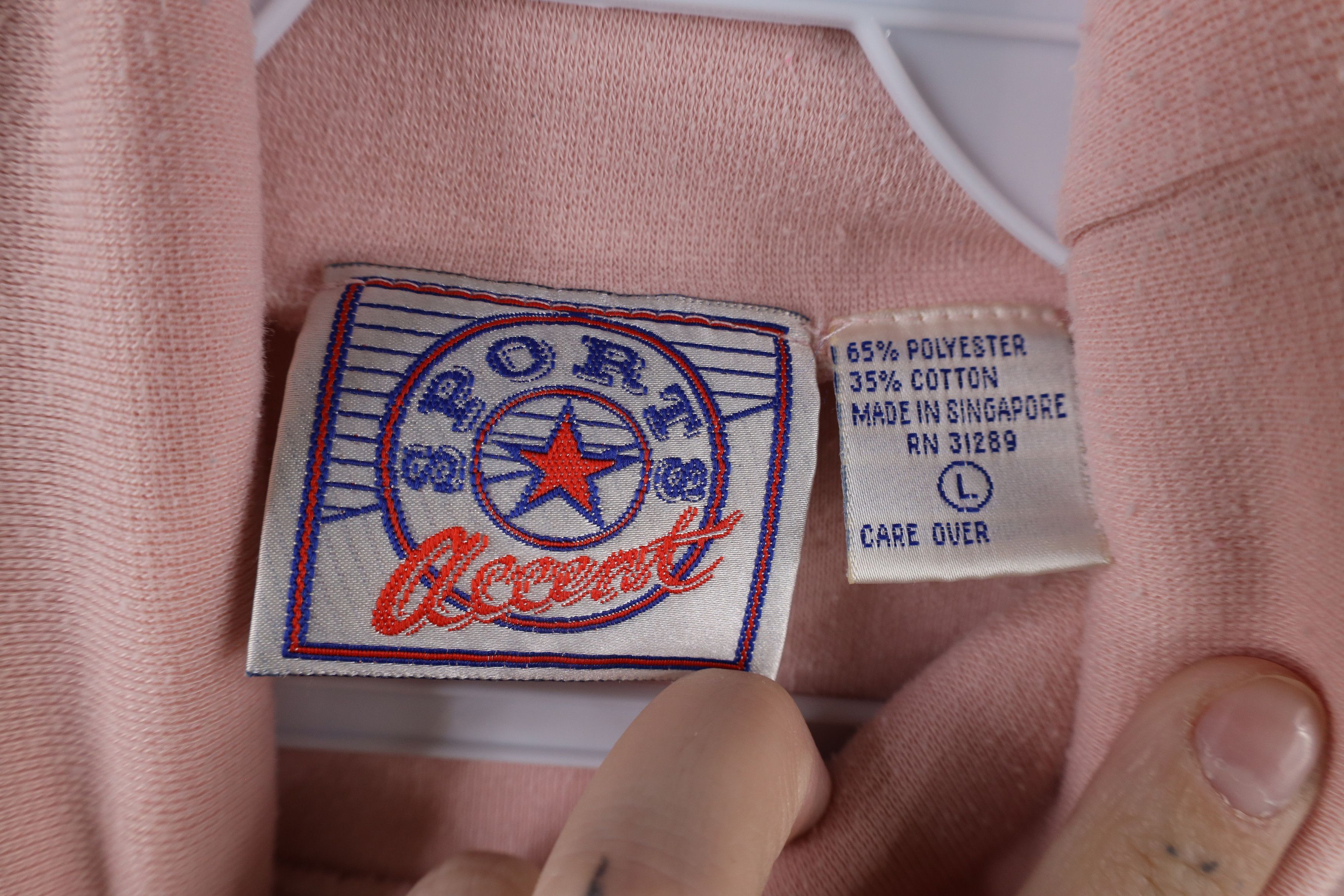 Vintage Vintage 90s Streetwear Long Sleeve Turtleneck T-Shirt Pink Size L / US 10 / IT 46 - 4 Thumbnail