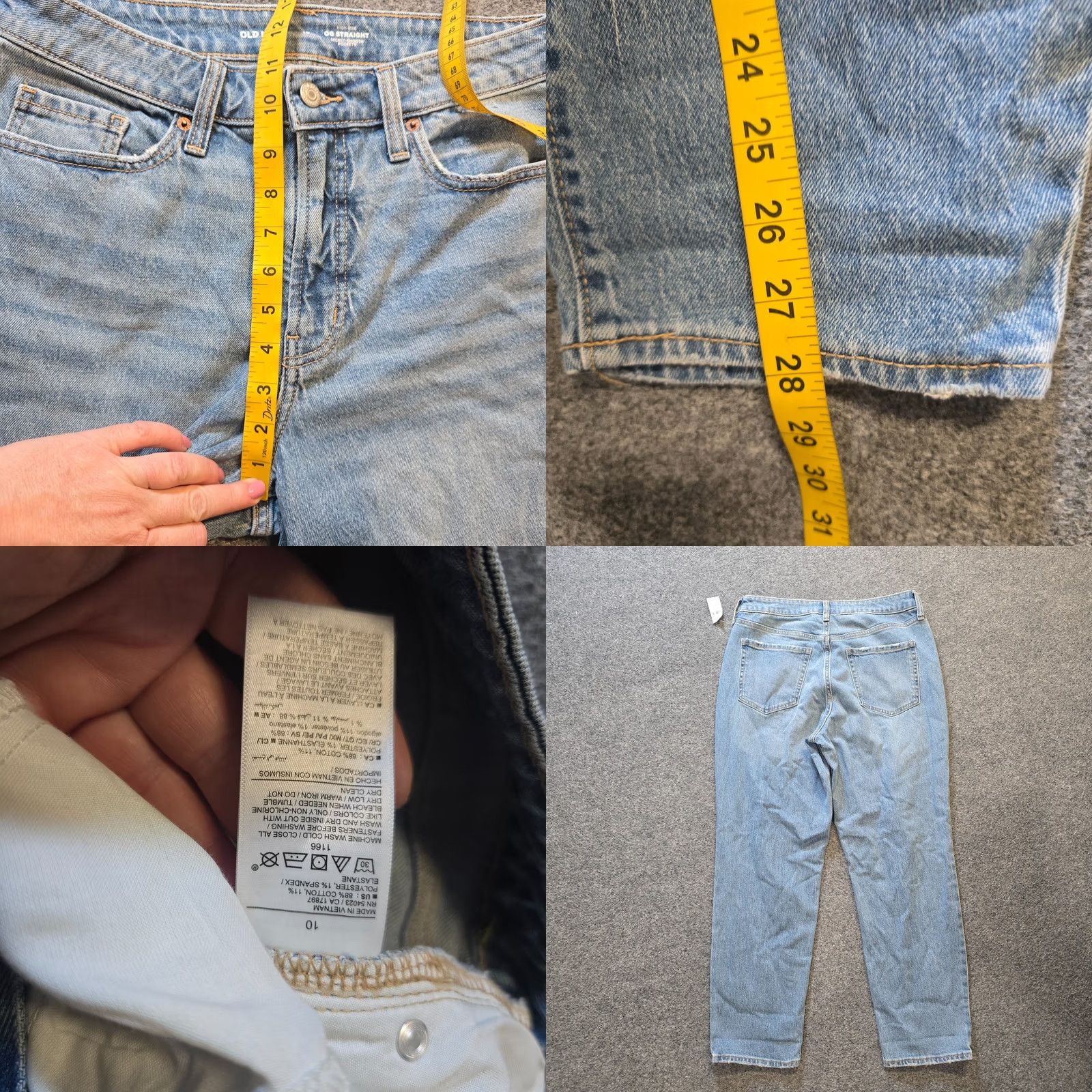Old Navy Old Navy Jeans Womens Size 10 Blue OG Straight Light Wash Baggy Casual Capsule Jeans Women Size 32" / US 10 / IT 46 - 8 Thumbnail