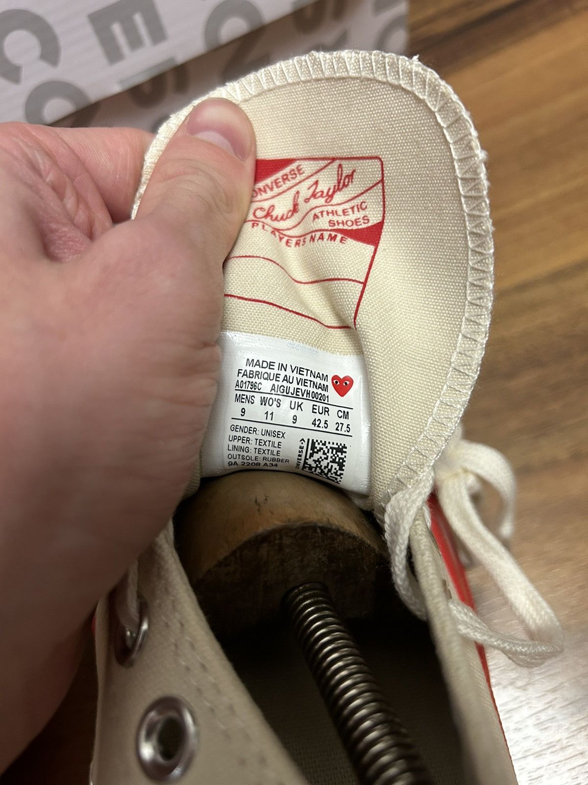 Comme des Garcons PLAY × Converse Comme des garçons play chuck x converse Size US 10 / EU 43 - 7 Thumbnail