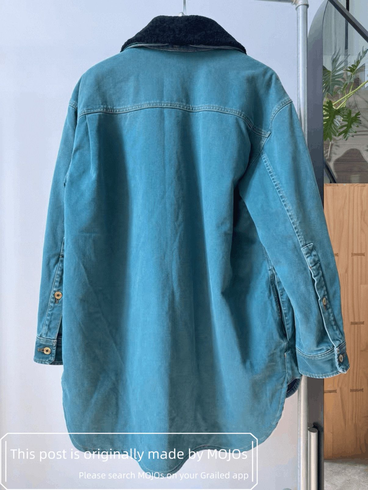 Loewe Sz 46 Loewe Leather Logo Patch Work Parka mojos135612 Size US S / EU 44-46 / 1 - 2 Thumbnail