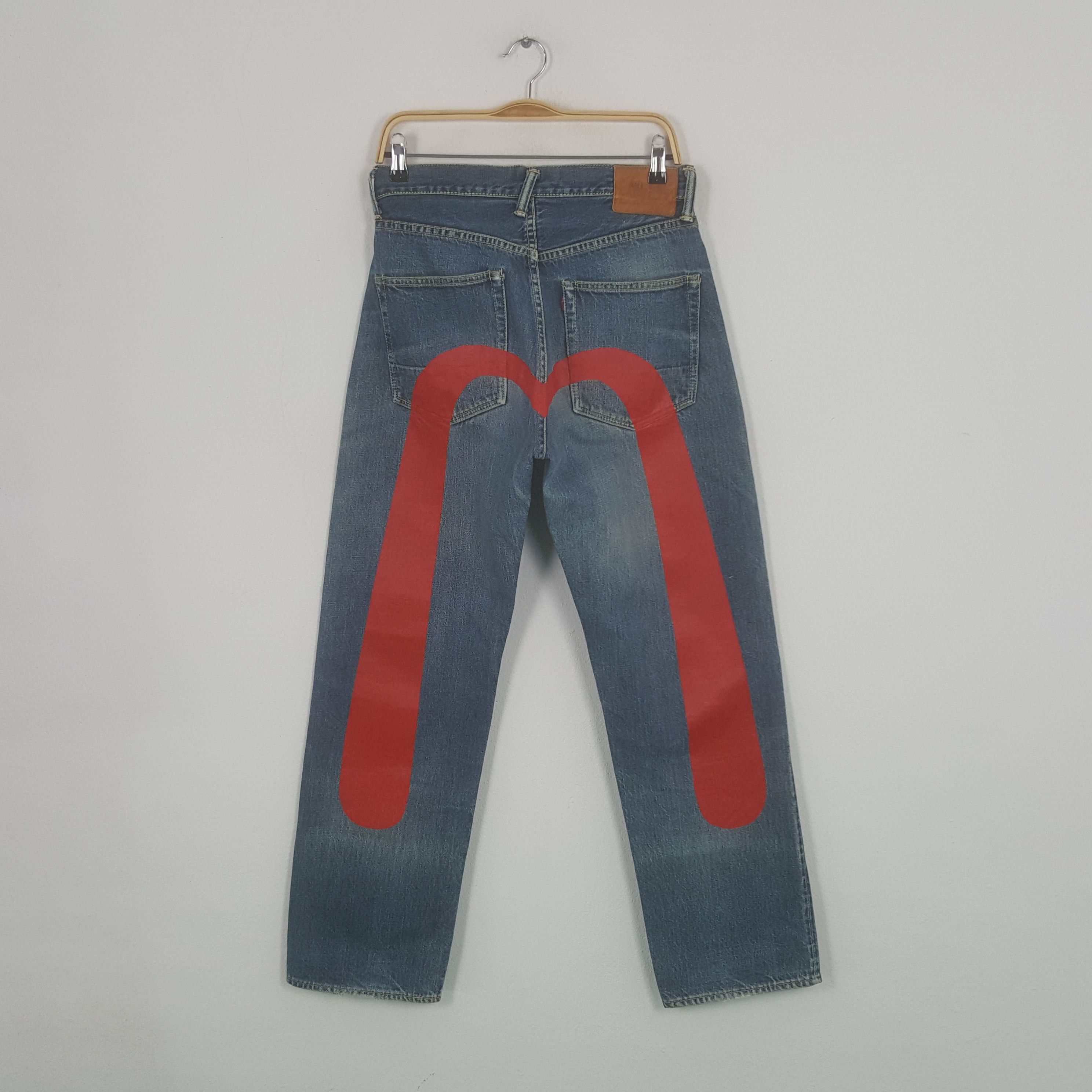 Evisu × Japanese Brand × Vintage Vintage Evisu Japanese Brand Daicock Custom Art Denim Jeans Size US 29 - 1 Thumbnail