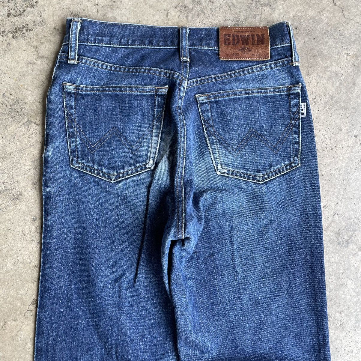 Edwin 🔥Vintage Edwin 402 Stoned Washed Ripped Distress Denim Jeans Size US 27 - 5 Thumbnail