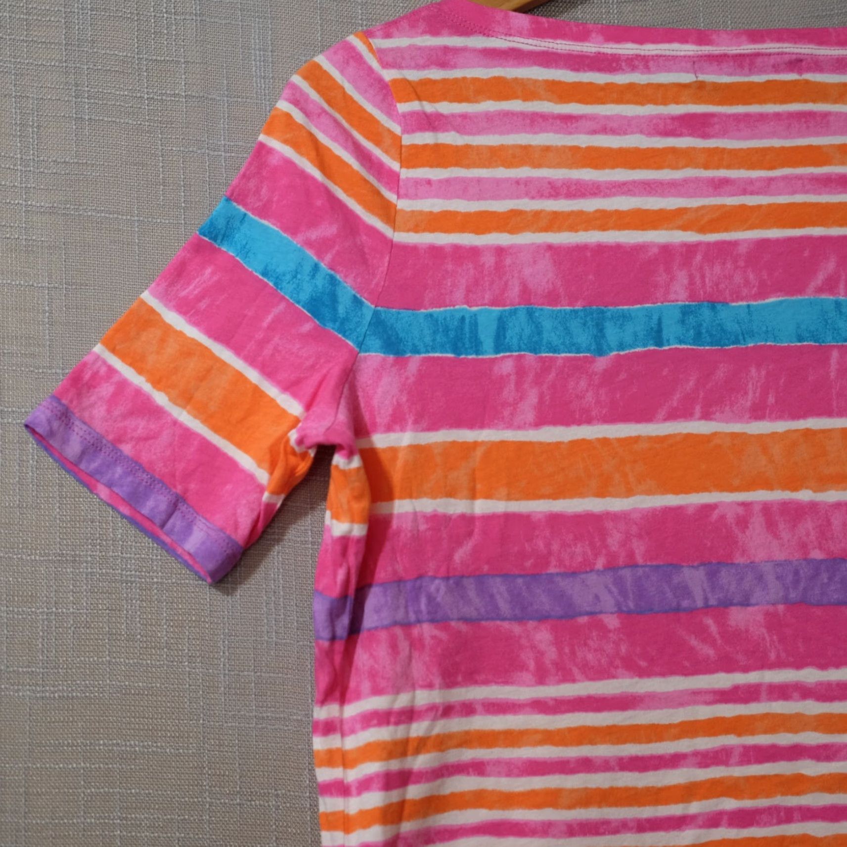 Ralph Lauren Nwot! Lauren Ralph Lauren T-Shirt Striped Short Sleeve Women's M #H53-8 Size M / US 6-8 / IT 42-44 - 6 Thumbnail