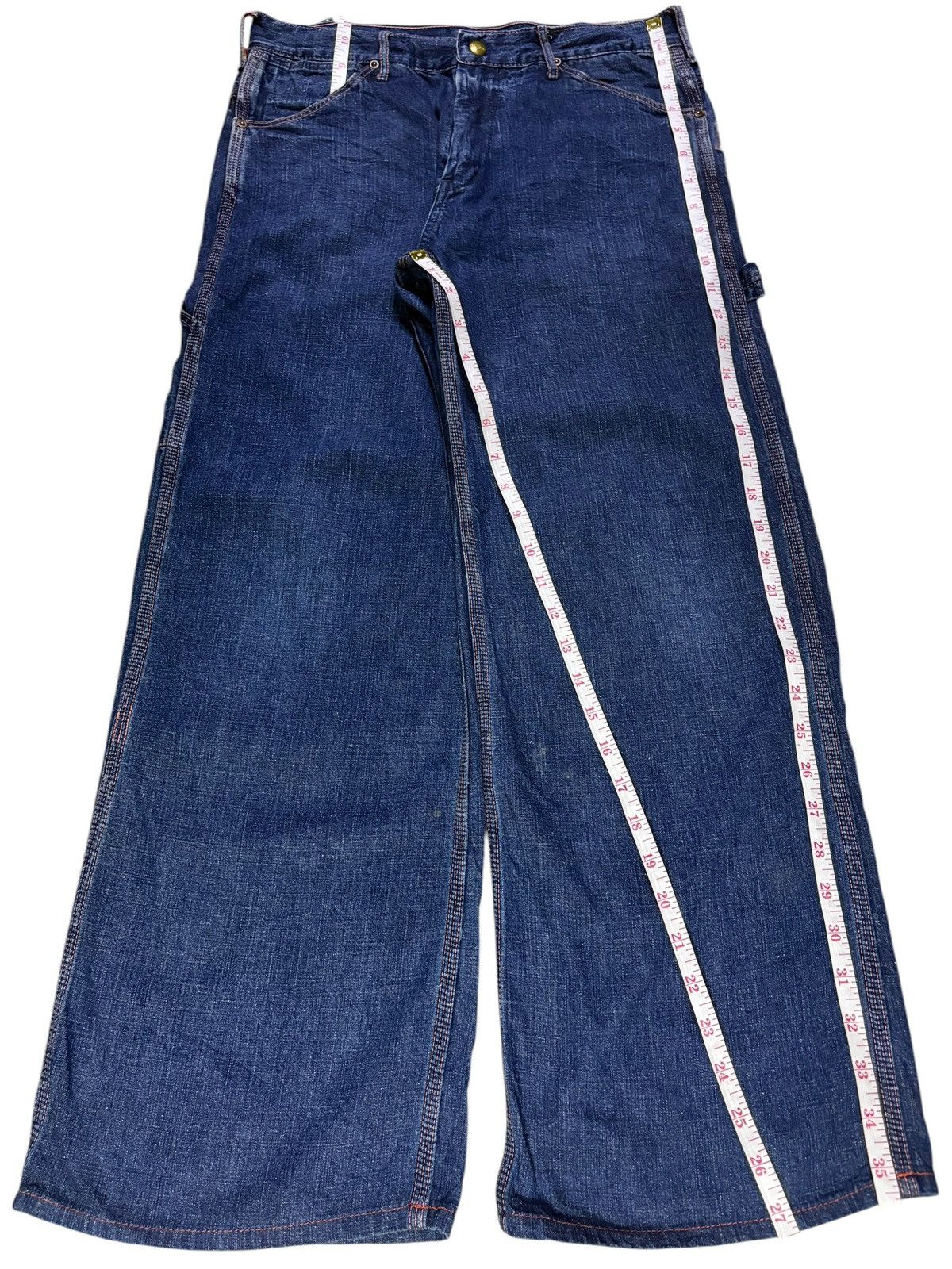 Japanese Brand × Orslow Vintage Or Slow Carpenter Loose Baggy Jeans Size US 29 - 14 Thumbnail
