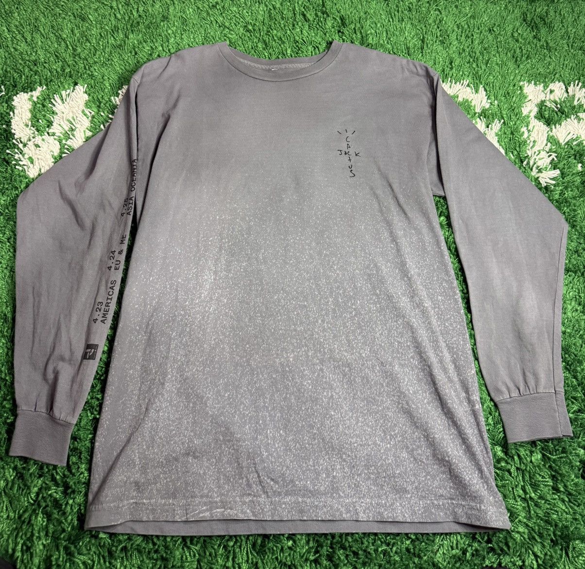 Playstation × Travis Scott Cactus Jack Fortnite Sprayed Gray Back Bling Shirt Tee Large Size US L / EU 52-54 / 3 - 3 Thumbnail