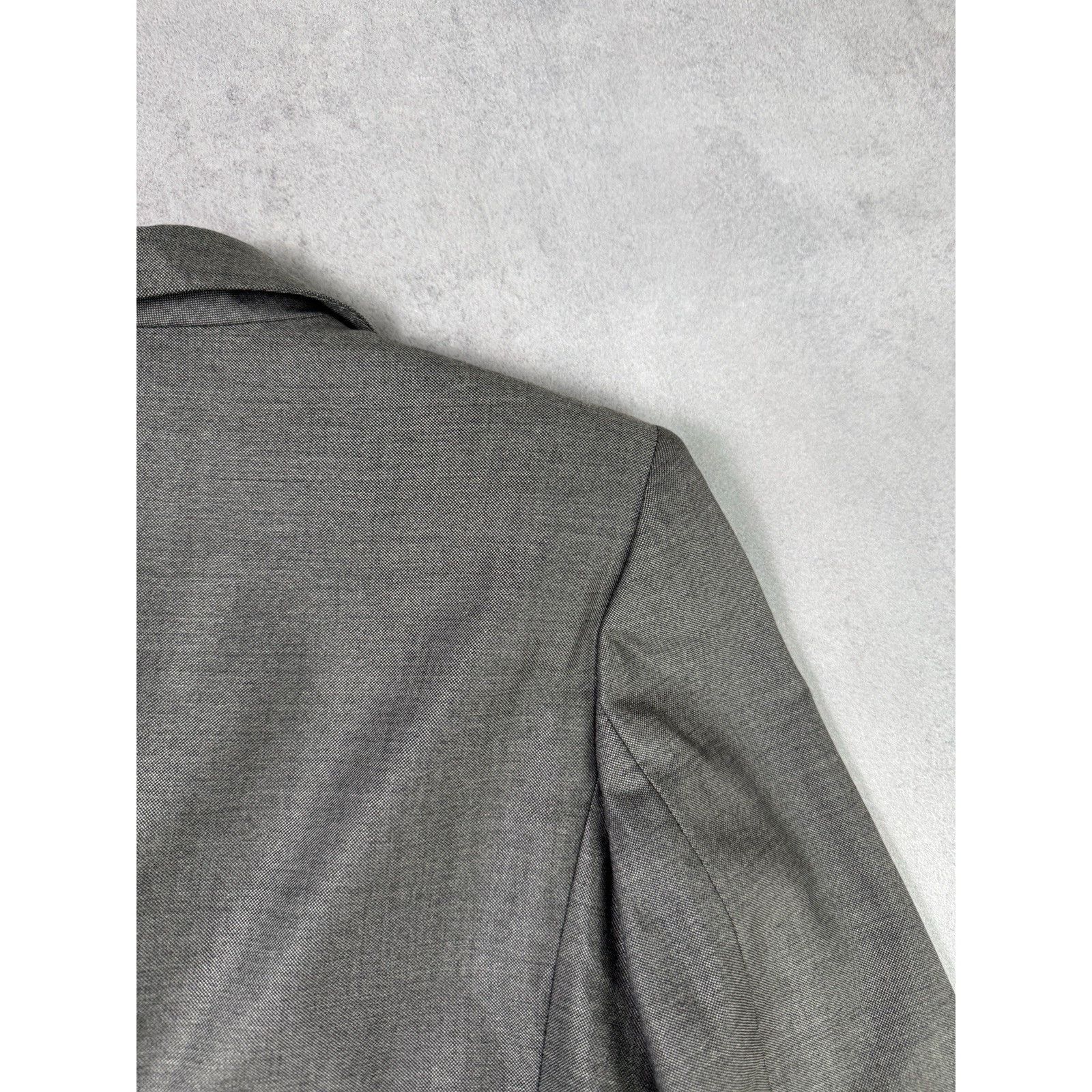 Max Mara Max Mara Women Blazer Jacket Grey IT 42; US 8 Wool/Silk Size M / US 6-8 / IT 42-44 - 14 Thumbnail