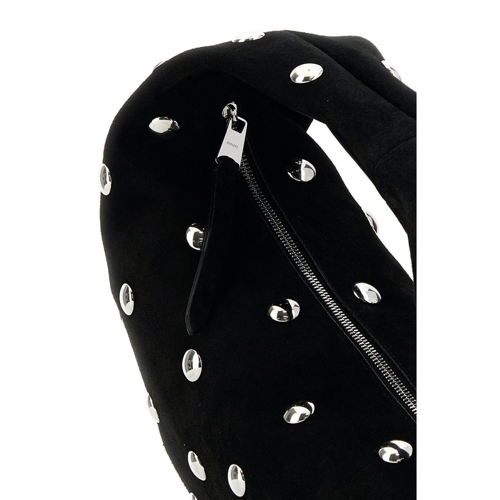 KHAITE KHAITE Olivia Medium Black Suede Hobo Bag New Size ONE SIZE - 4 Thumbnail