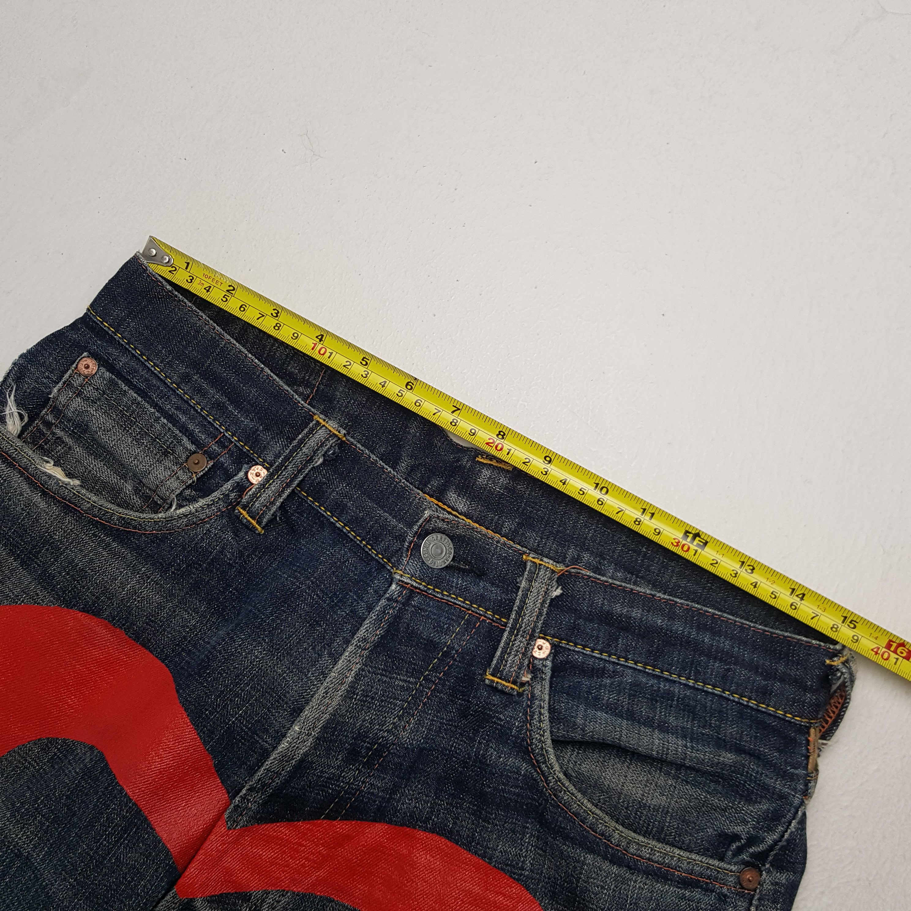 Evisu × Japanese Brand × Vintage Vintage Evisu Japanese Brand Daicock Custom Denim Jeans Size US 30 / EU 46 - 9 Thumbnail
