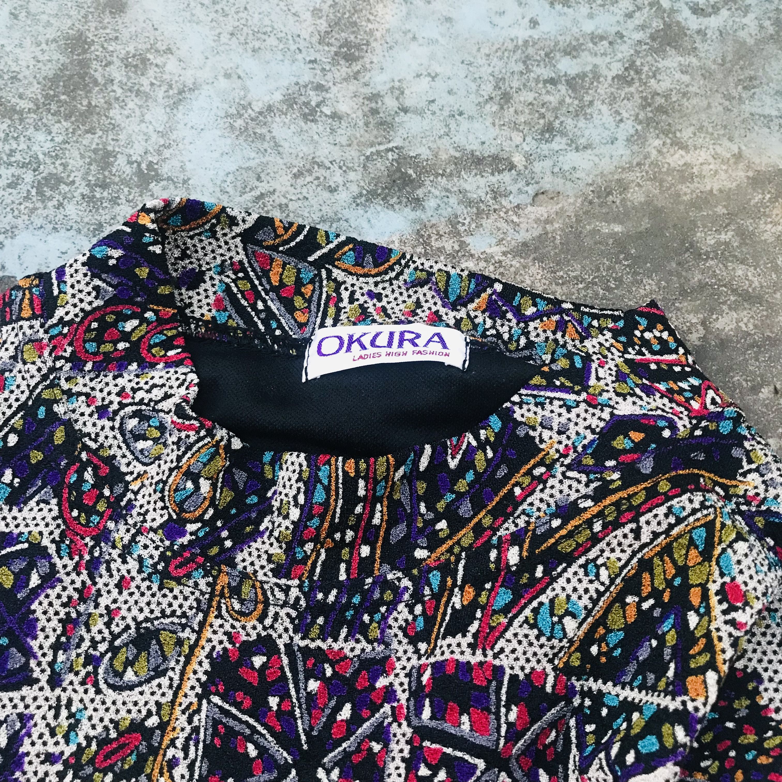 Vintage Vaporwave U Mock Neck Longsleeve Size L / US 10 / IT 46 - 8 Thumbnail