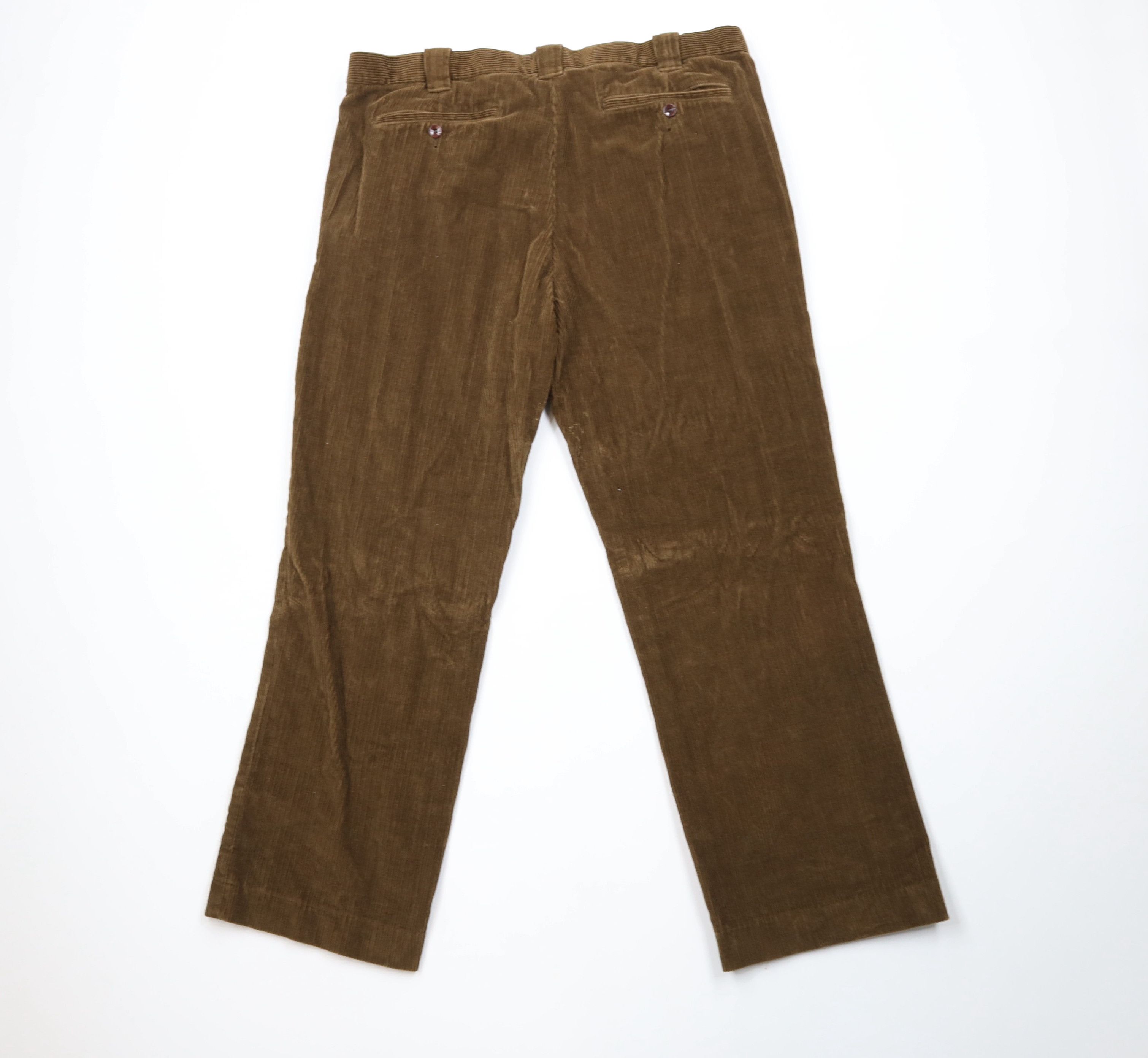 Eddie Bauer × Vintage Vintage Eddie Bauer Wide Leg Corduroy Chino Pants Brown Size US 38 / EU 54 - 9 Thumbnail
