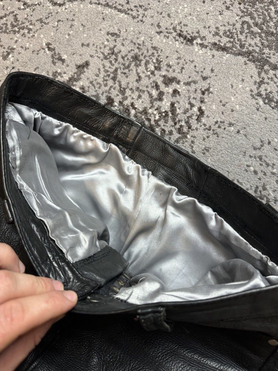 Japanese Brand × Vintage Vintage Y2K BDSM leather Dakota Opium Motorcycle Skirt Cust Size US 28 / EU 44 - 6 Thumbnail