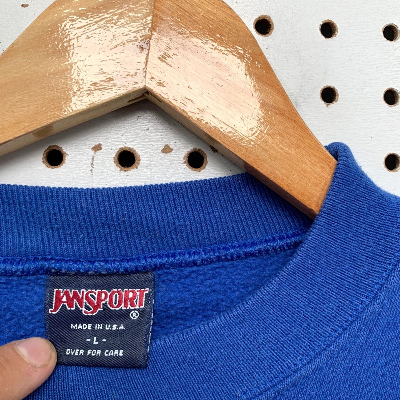Jansport VINTAGE Jansport Luther College Sweatshirt Mens Large Blue Fleece Crewneck USA 90s School Graphic Print Size US L / EU 52-54 / 3 - 3 Thumbnail