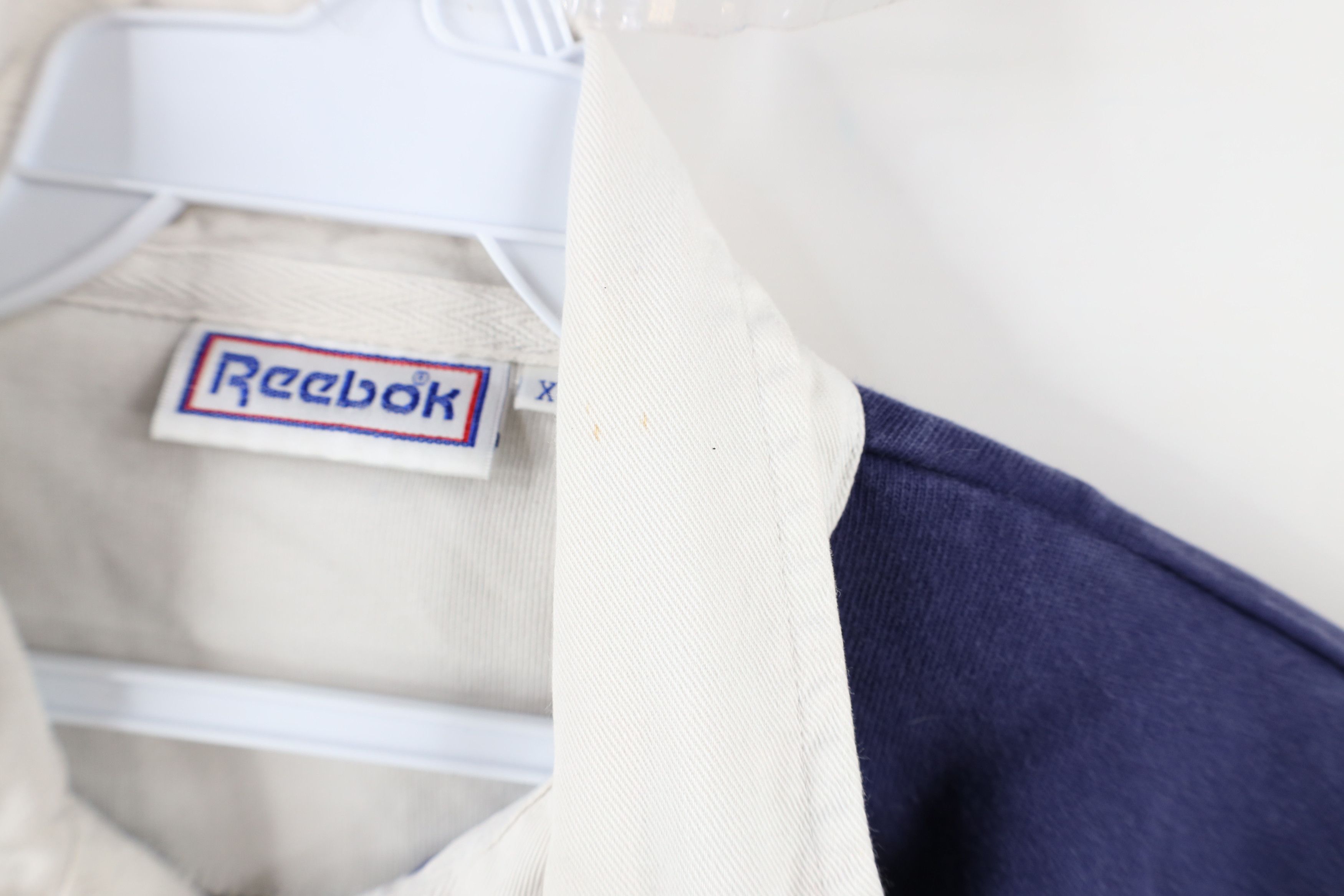 Reebok × Vintage Vintage 90s Reebok Spell Heavyweight Rugby Polo Shirt Blue Size US XL / EU 56 / 4 - 8 Thumbnail