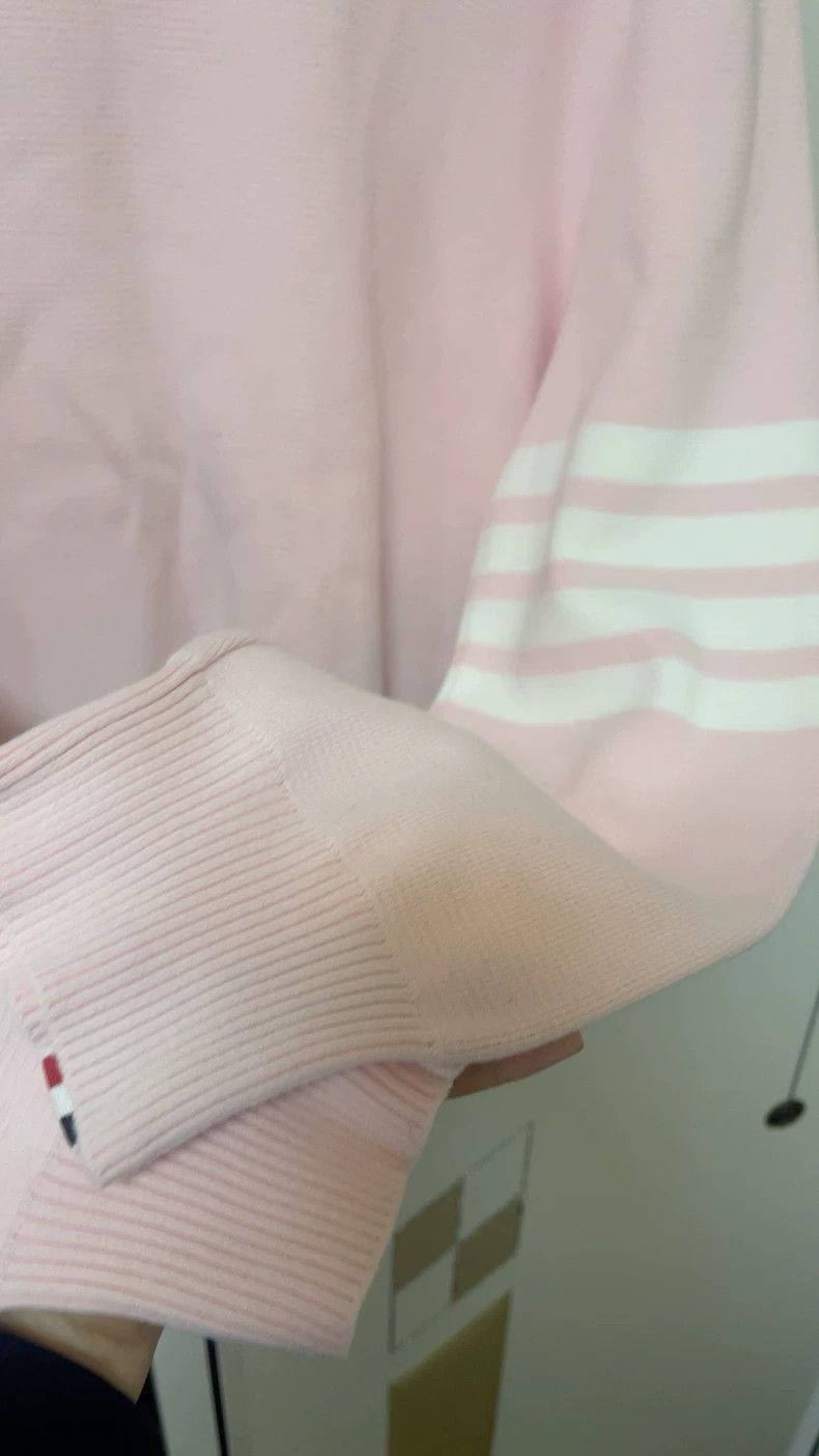 Thom Browne Thom Browne Pink knitted sweater Size US XXL / EU 58 / 5 - 5 Thumbnail
