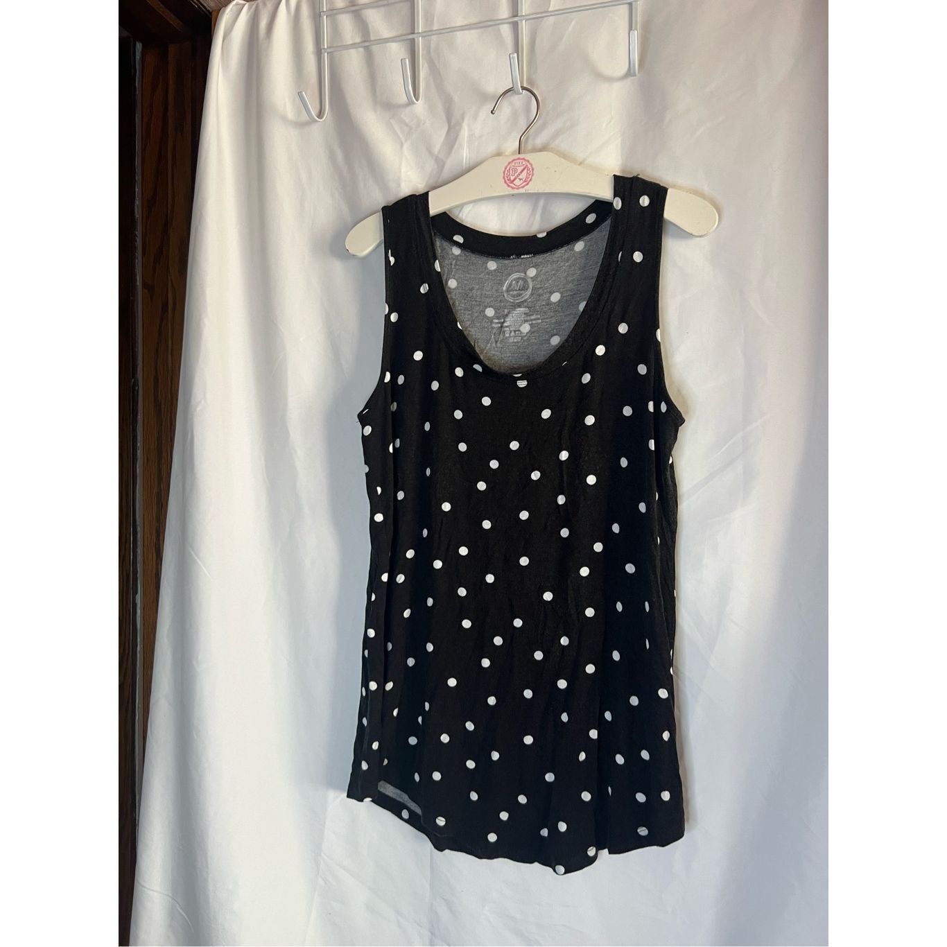 Other Maurices Black With White Polkadots Tank Top Woman’s Size Sm Size S / US 4 / IT 40 - 1 Thumbnail