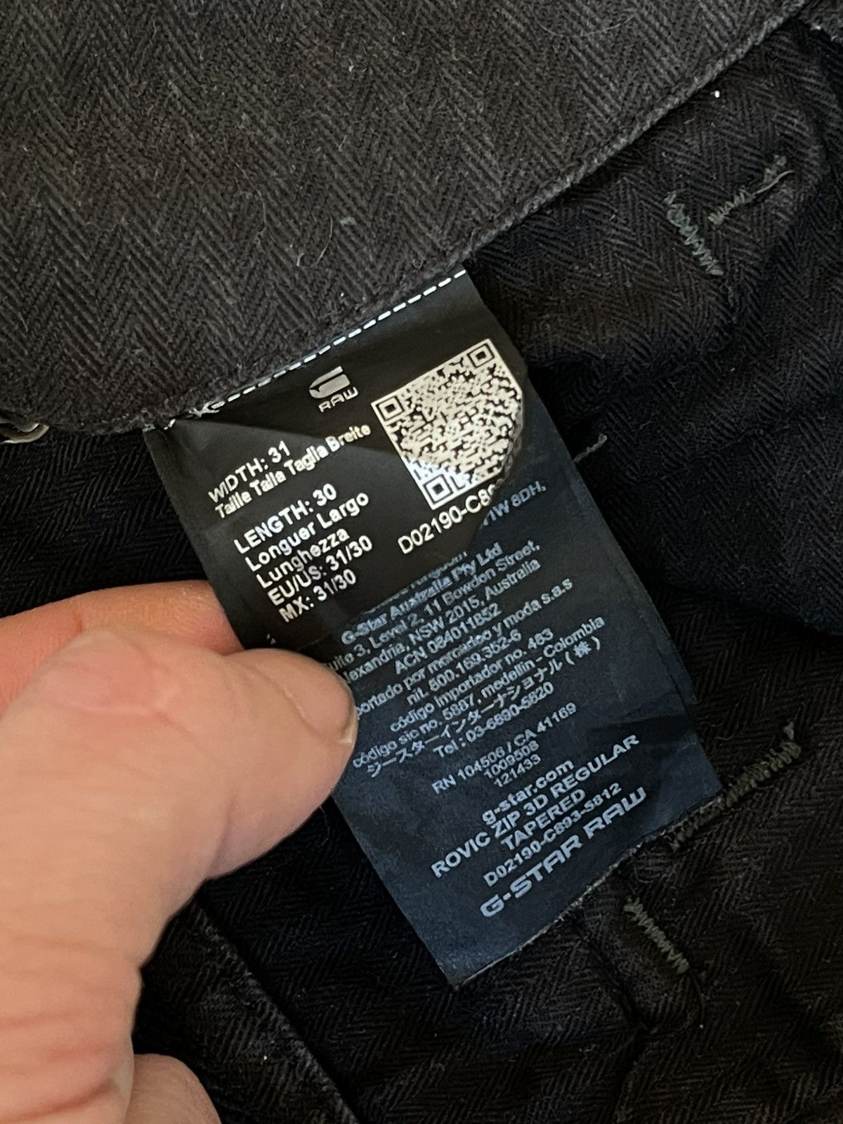G-Star G-Star Rovic Zip 3D Regular Tapered Slim Cargo Pants Size US 31 - 7 Thumbnail