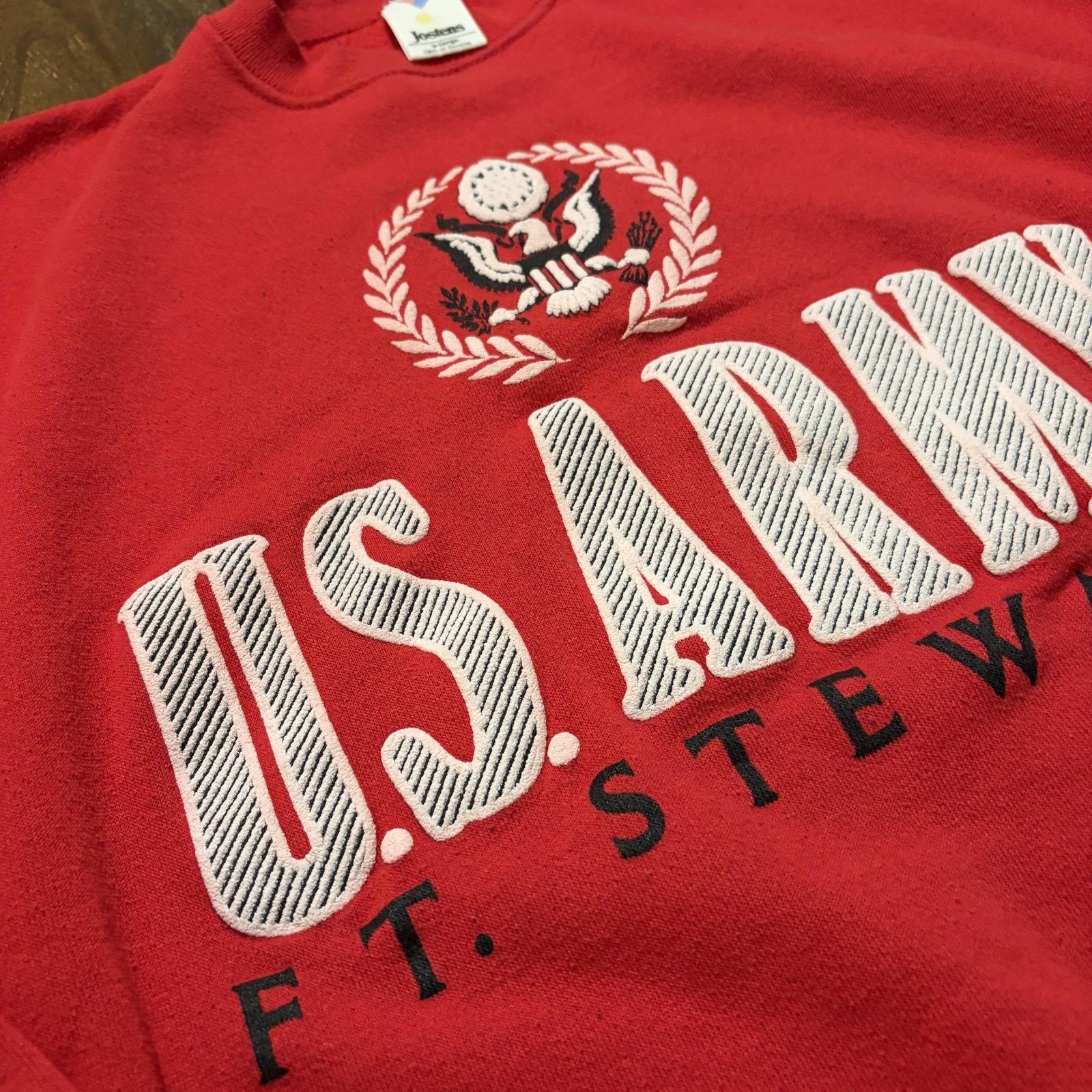 Vintage Vintage Jostens US Army Ft Stewart Sweatshirt Mens XL USA Size US XL / EU 56 / 4 - 4 Thumbnail