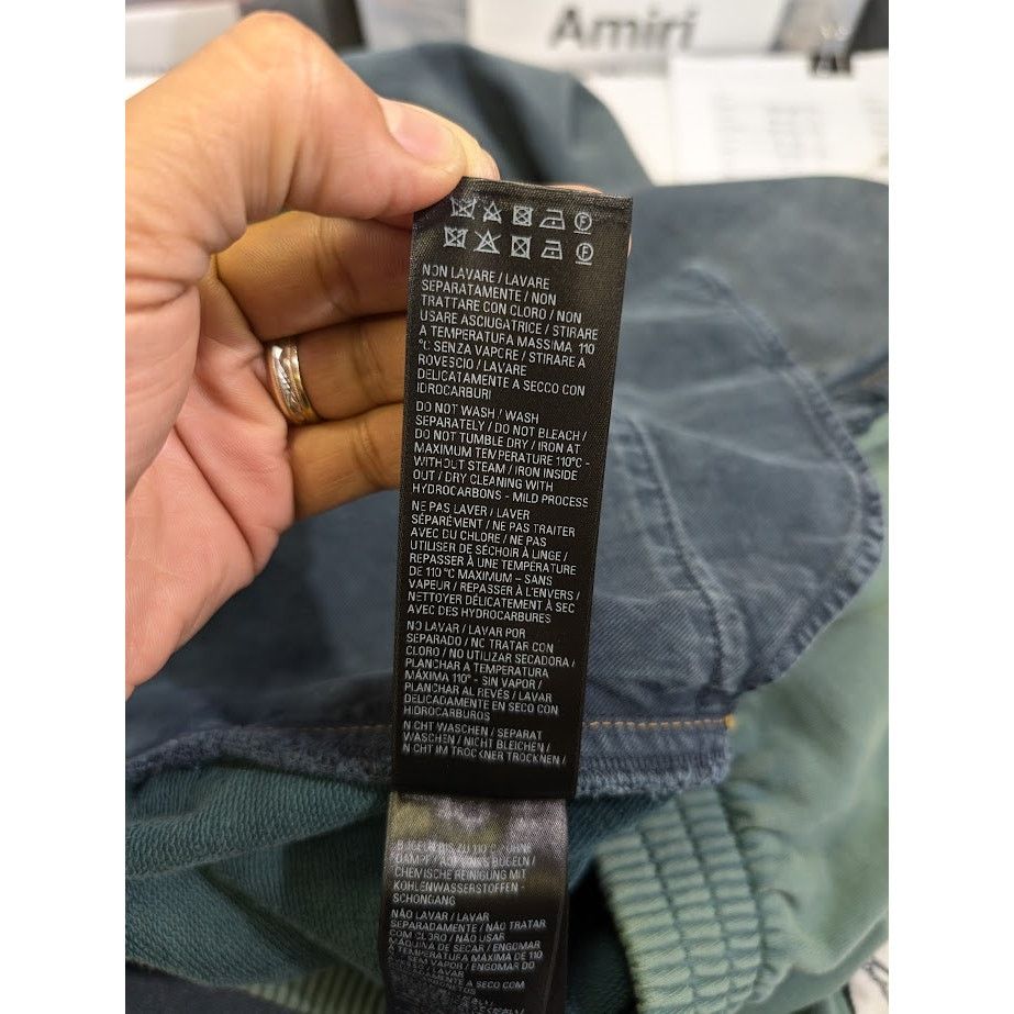 Balenciaga o1rshd1 Hybrid Sweatpants Denim in Blue Size US 34 / EU 50 - 16 Thumbnail