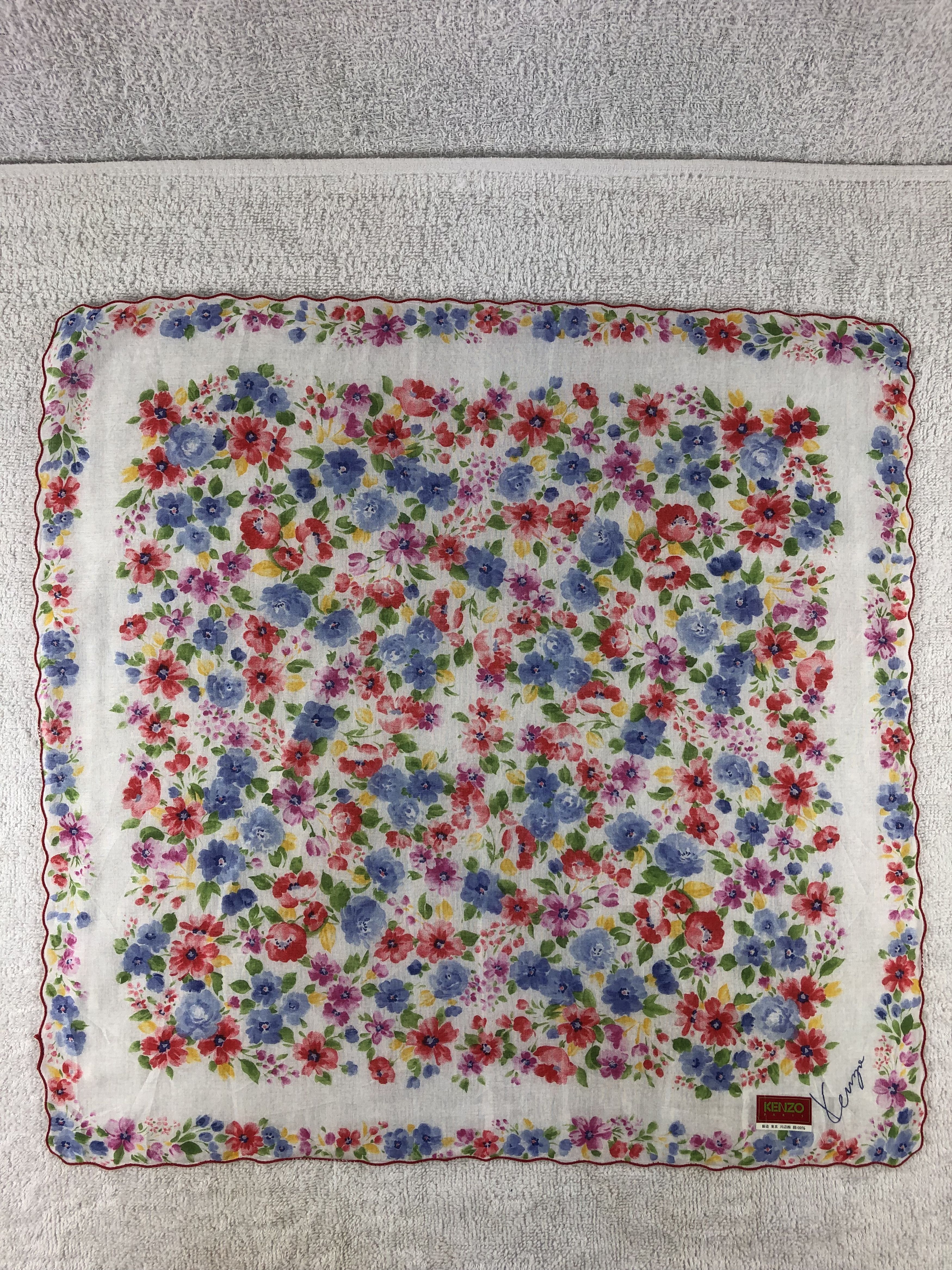 Kenzo × Vintage Kenzo Handkerchief / Bandana / Neckerchief Size ONE SIZE - 3 Thumbnail