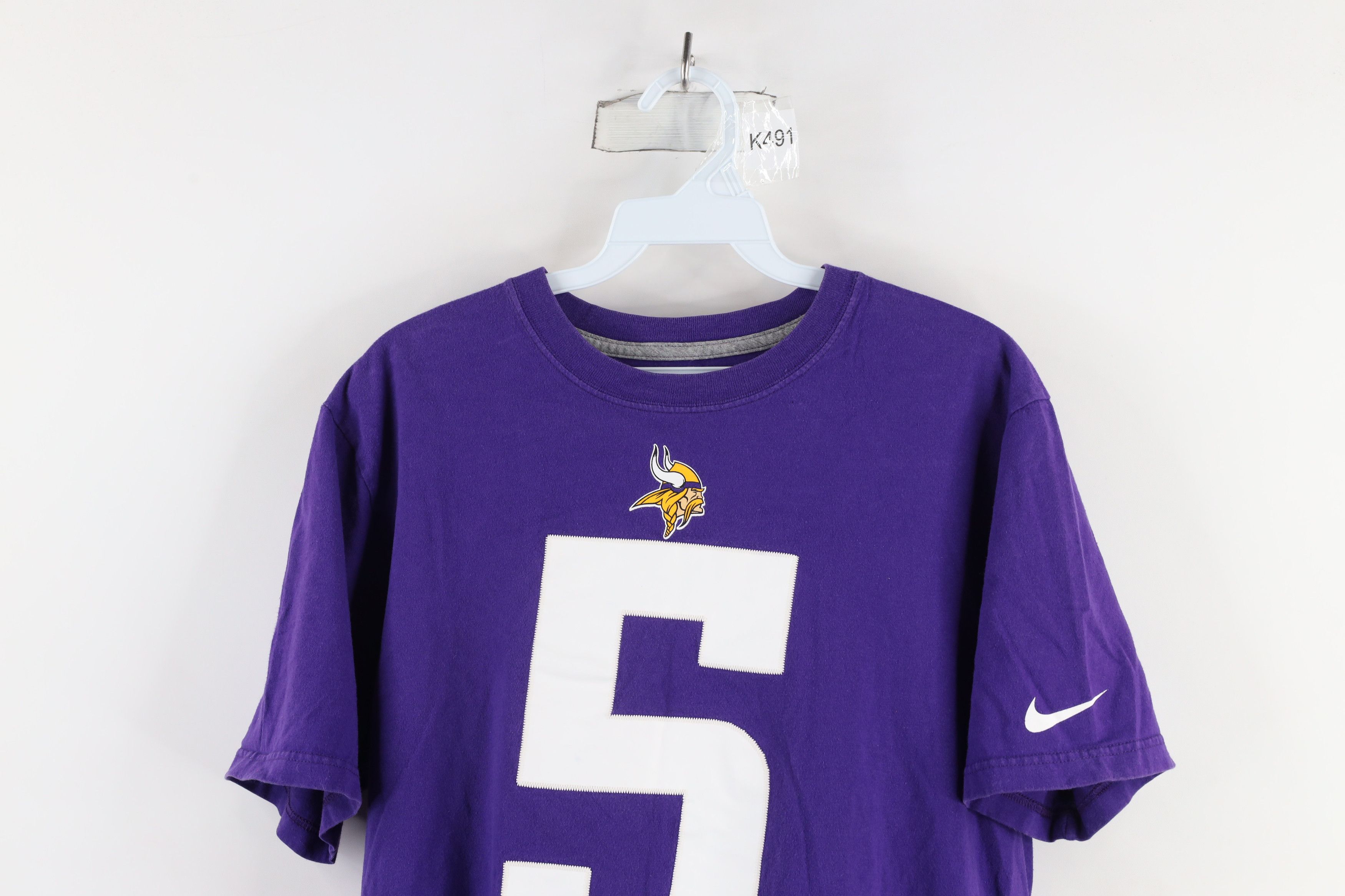 Nike × Vintage Nike Teddy Bridgewater Minnesota Vikings Football T-Shirt Size US M / EU 48-50 / 2 - 2 Thumbnail