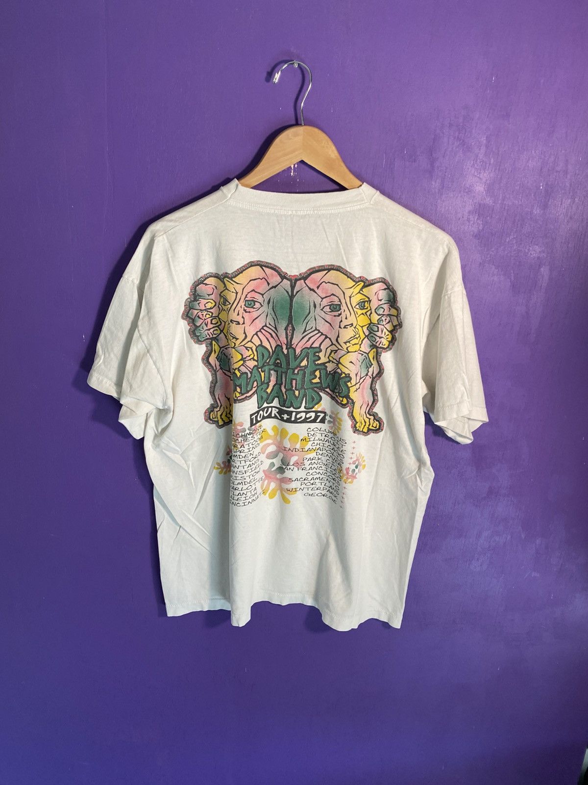 Band Tees Vintage 1997 Dave Matthews band crash tour tee Size US L / EU 52-54 / 3 - 2 Thumbnail