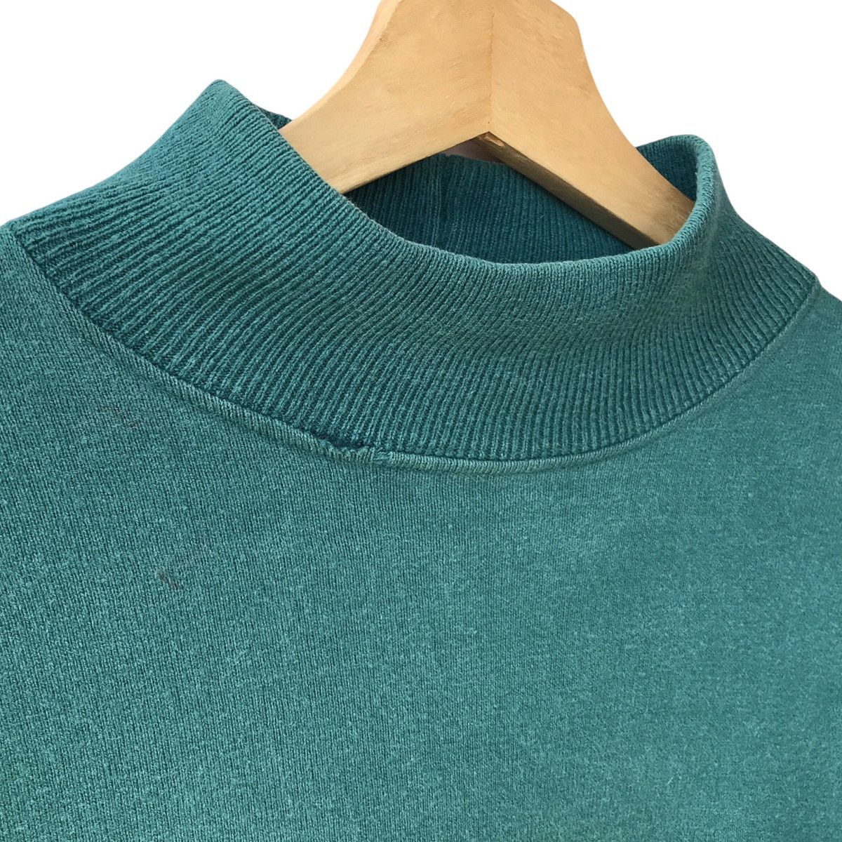 L.L. Bean × Vintage L.L Bean USA Vintage 1990s Turtle Neck Outdoor Sweatshirt Size US L / EU 52-54 / 3 - 7 Thumbnail