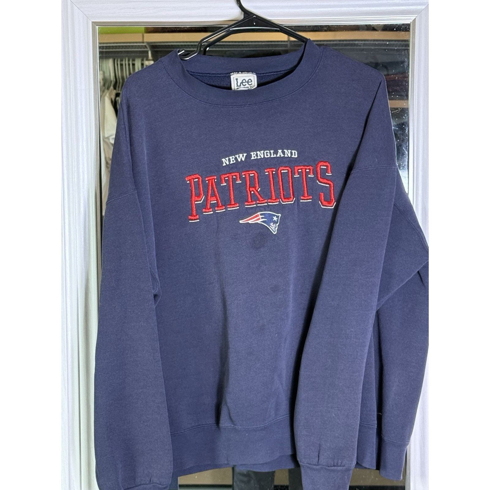 Lee VTG 90s Lee Sport New England Patriots Crewneck Mens XL Size US XL / EU 56 / 4 - 3 Thumbnail