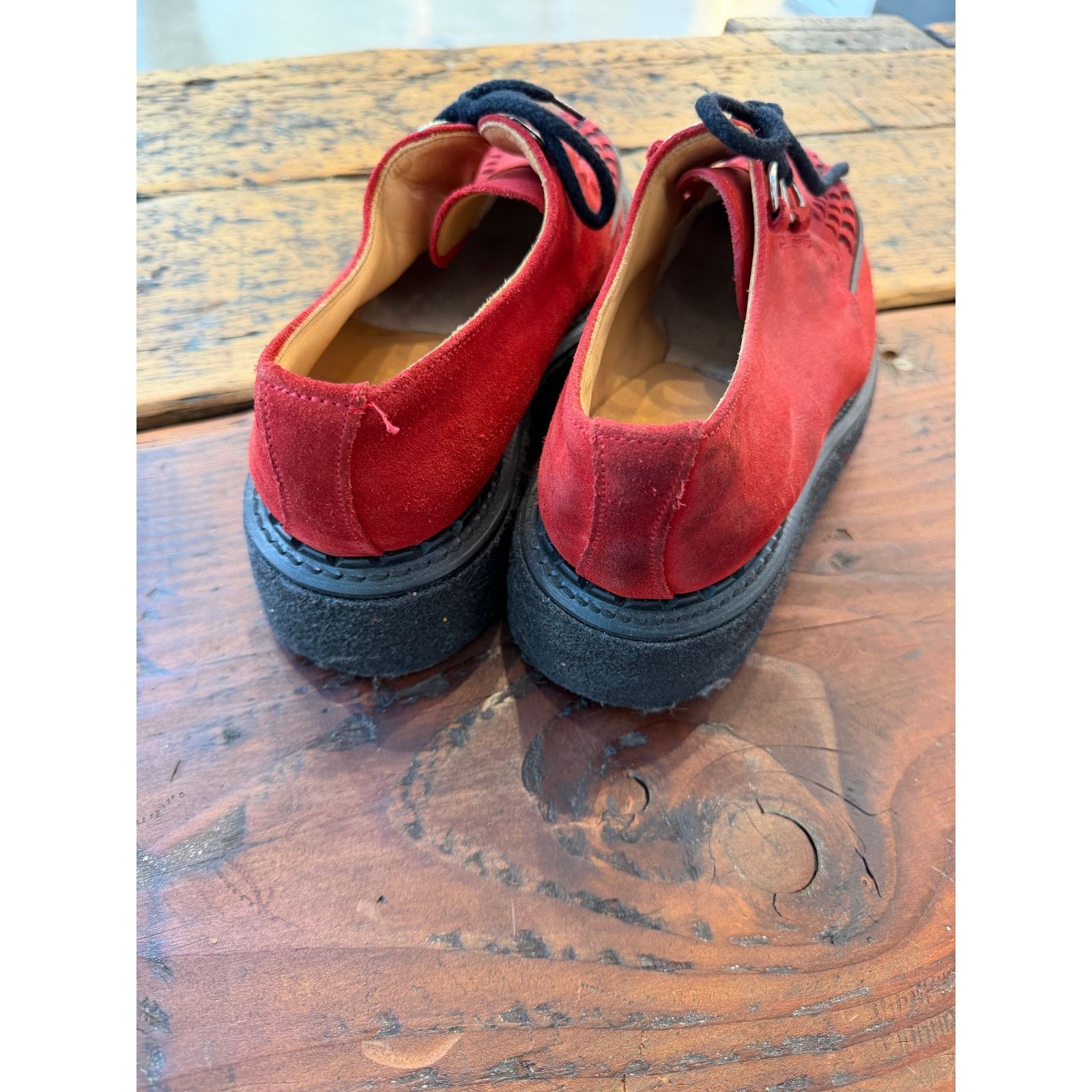 George Cox George Cox 3588 VI D Ring Gibson Skipton Red Suede Creepers Size US 8 / EU 41 - 6 Thumbnail