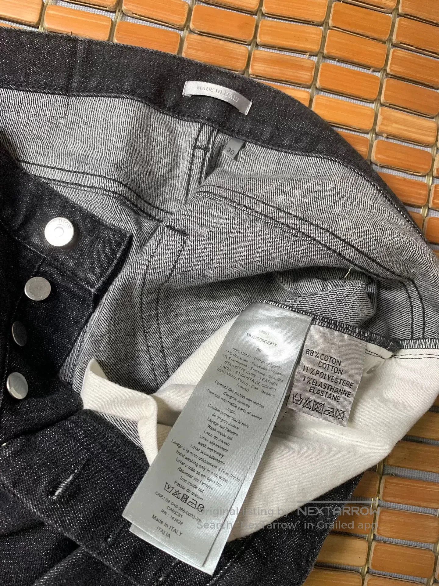 Dior Dior Hem Full Print Jeans. Size US 30 / EU 46 - 4 Thumbnail