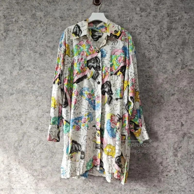 Chanel Chanel Colorful Cotton Women's Shirt . Size L / US 10 / IT 46 - 1 Thumbnail