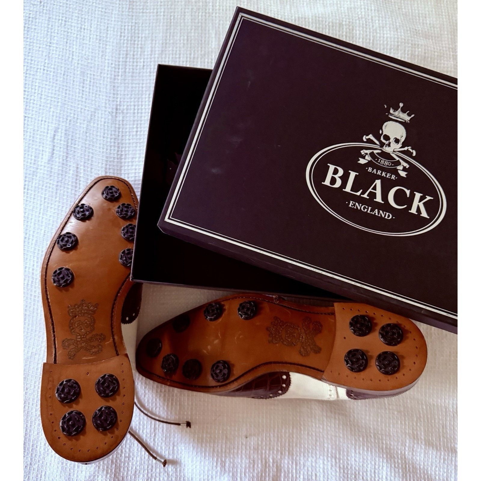 Barker Black Barker Black Crocodile Golf Spectator Suede $3250US England Size US 8.5 / EU 41-42 - 5 Thumbnail
