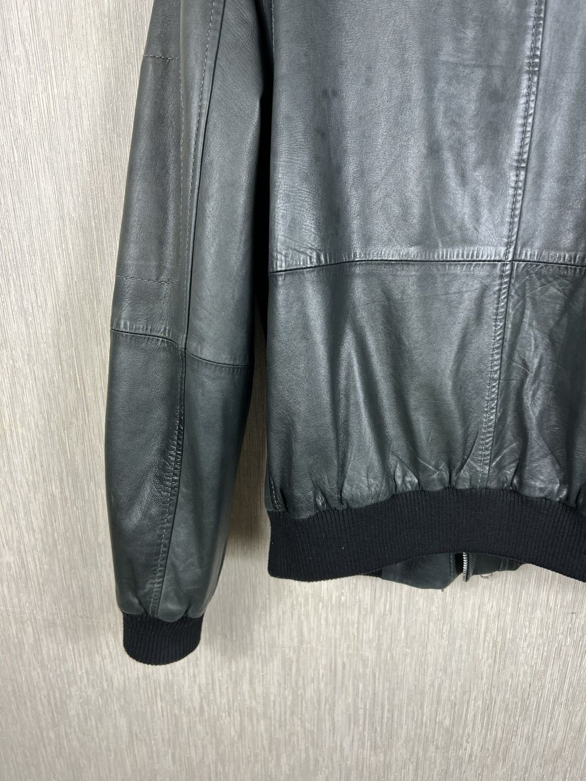 GOOSECRAFT Vintage Goose Craft bomber leather jacket double zip Size US L / EU 52-54 / 3 - 17 Thumbnail